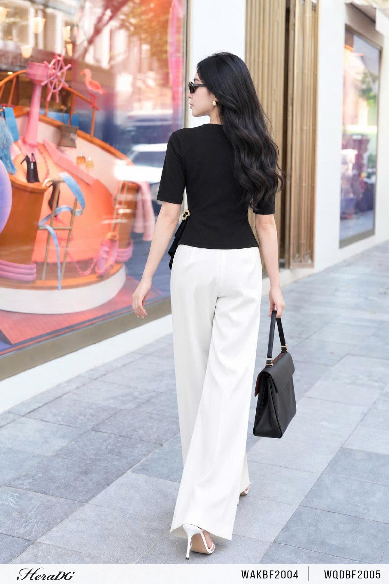 Áo thun tay lỡ xếp eo lệch – ảnh 4