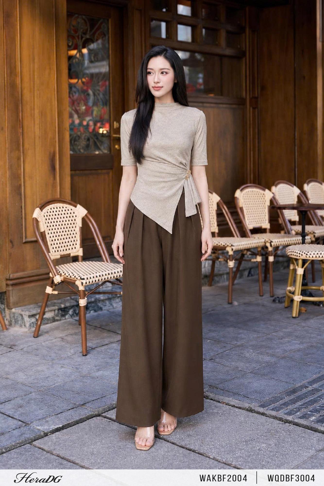 Áo thun tay lỡ xếp eo lệch – ảnh 7
