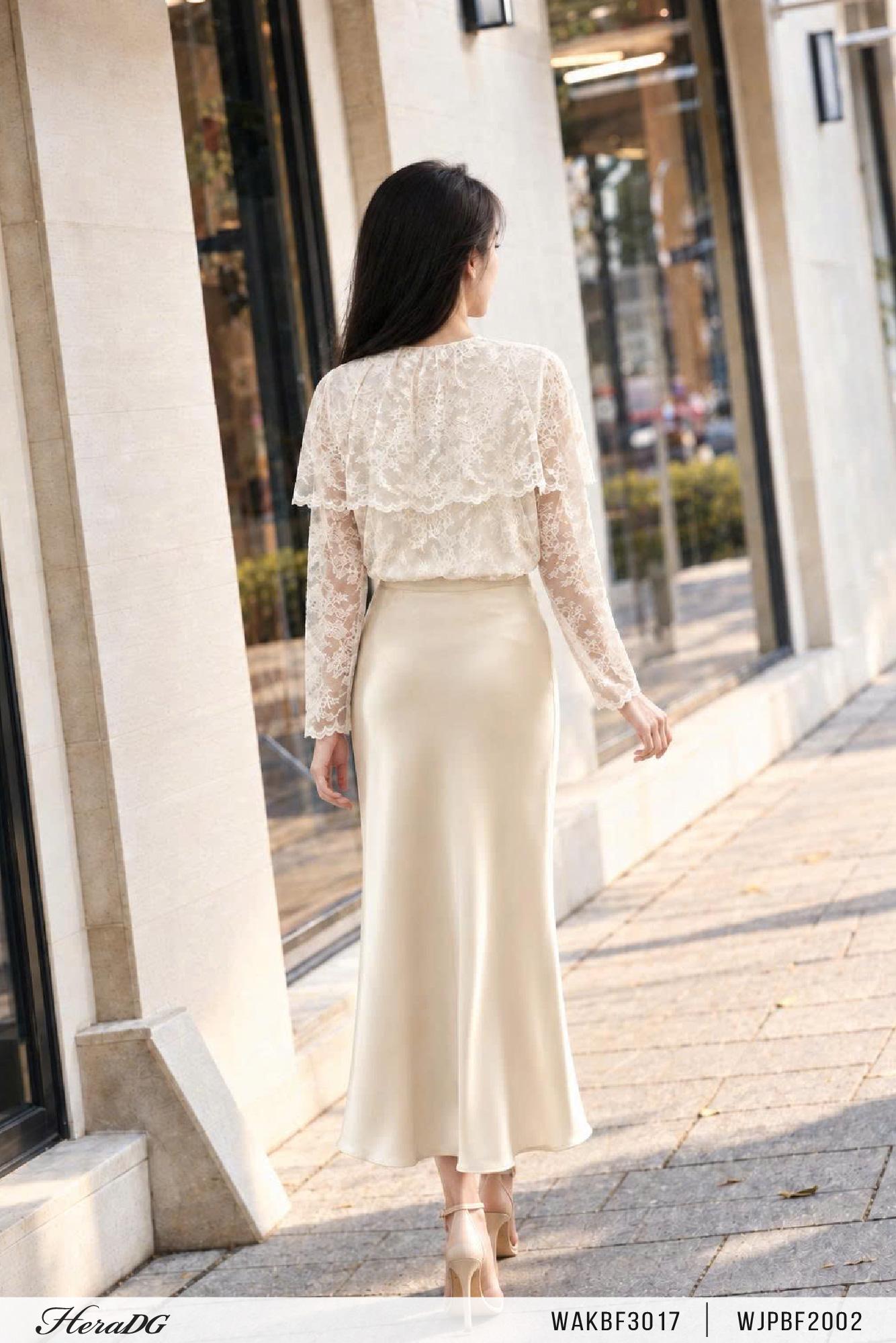 Áo ren cape liền tay dài – ảnh 3