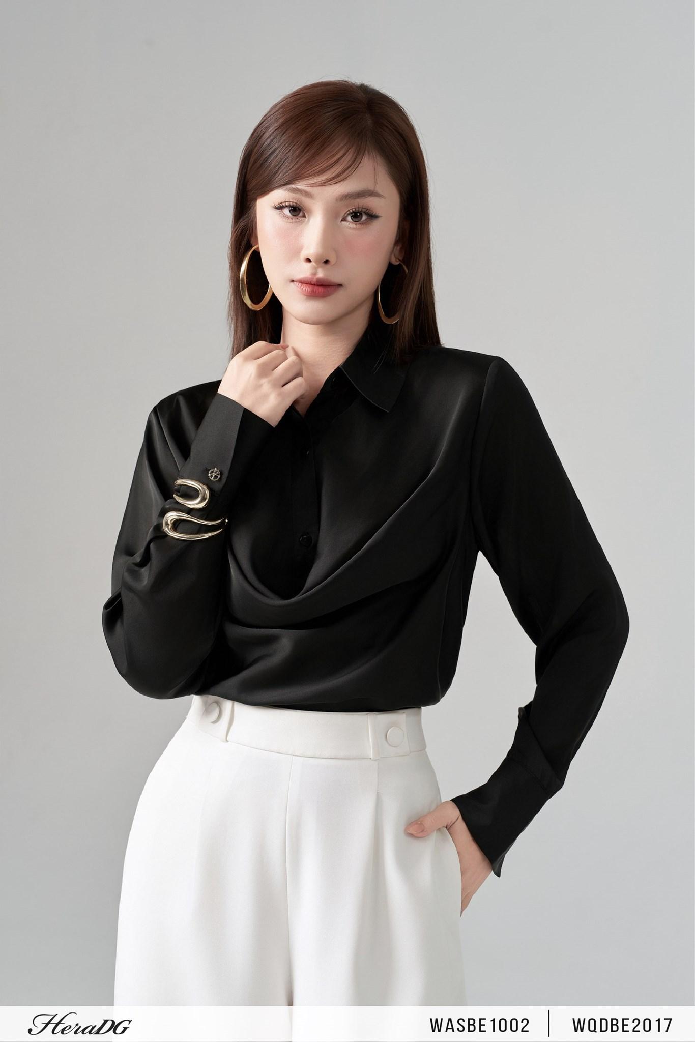 Áo sơ mi cổ đổ
