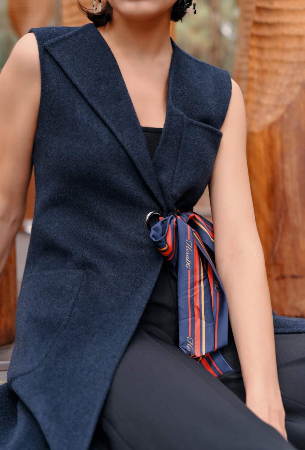 Áo dạ khâu tay gile