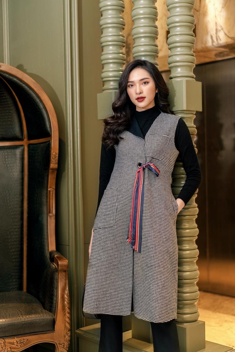 Áo dạ khâu tay gile