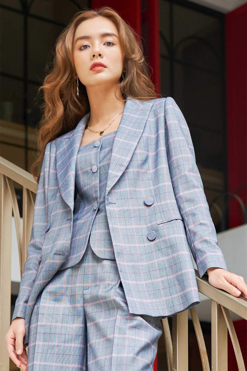Áo blazer cổ 2 ve