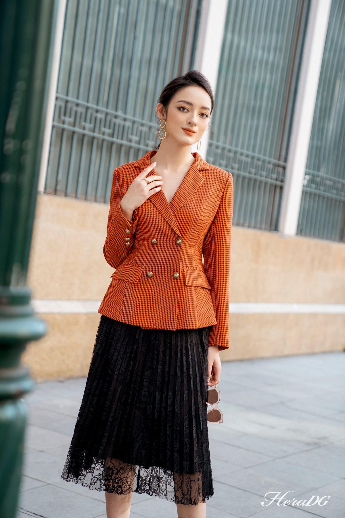 Áo vest cổ 2 ve có túi