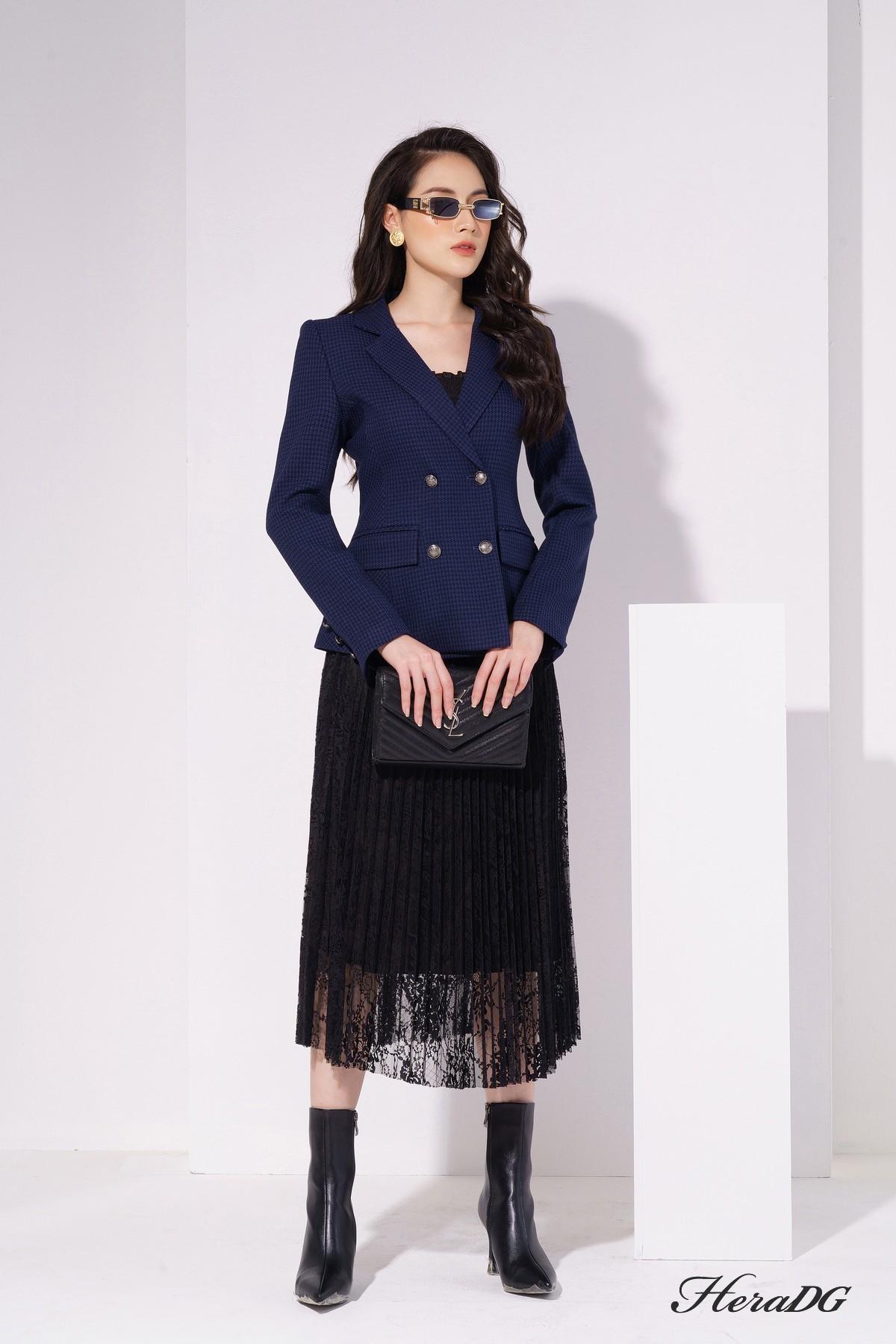 Áo vest cổ 2 ve có túi