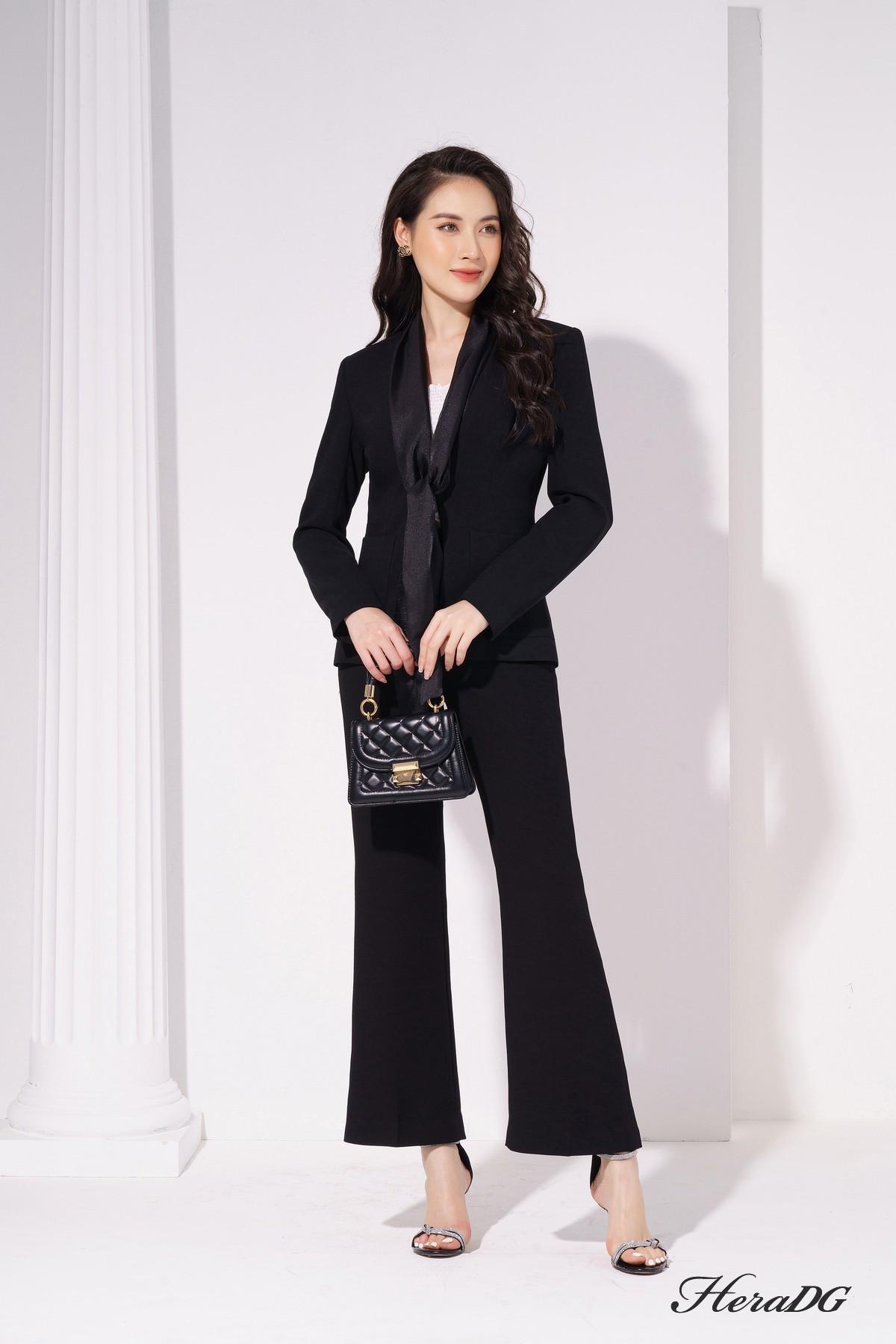 Áo vest phối cổ tơ