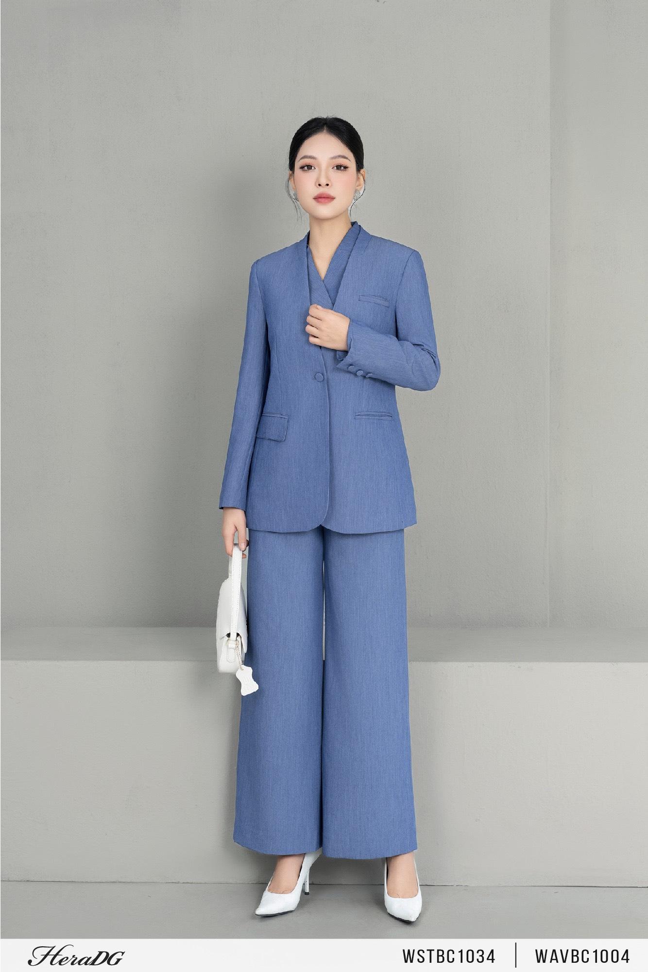 Áo blazer không cổ