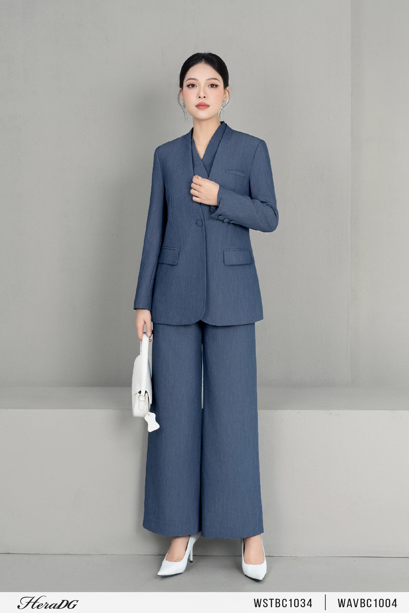 Áo blazer không cổ
