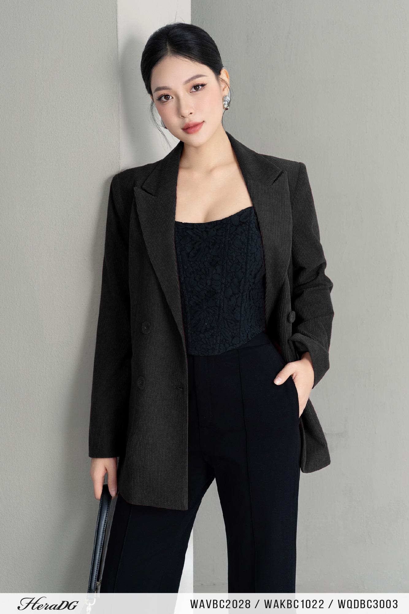 Áo blazer 2 hàng khuy