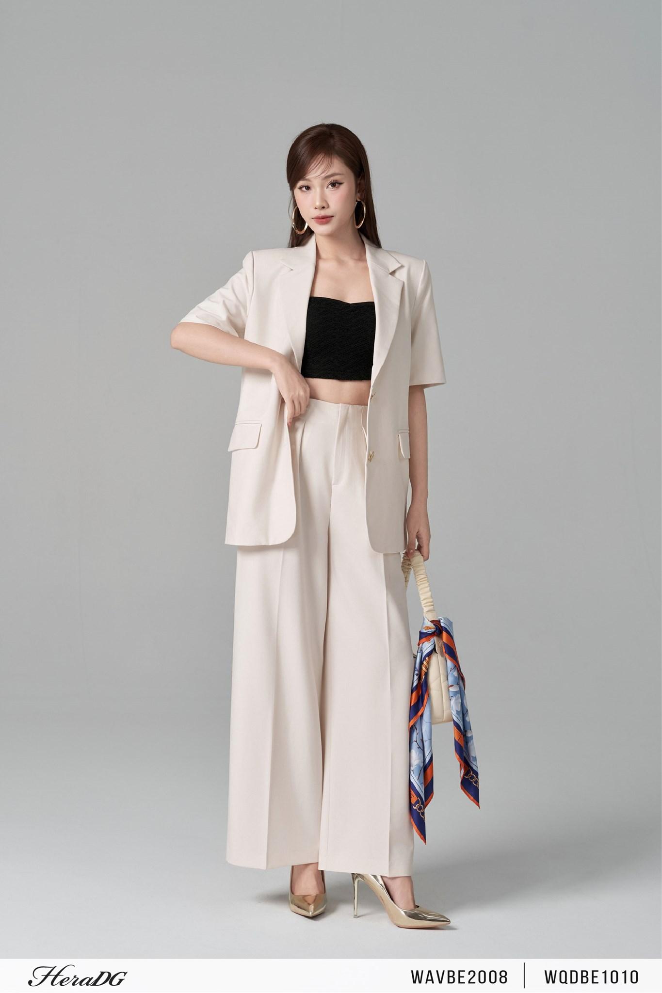 Áo blazer tay cộc