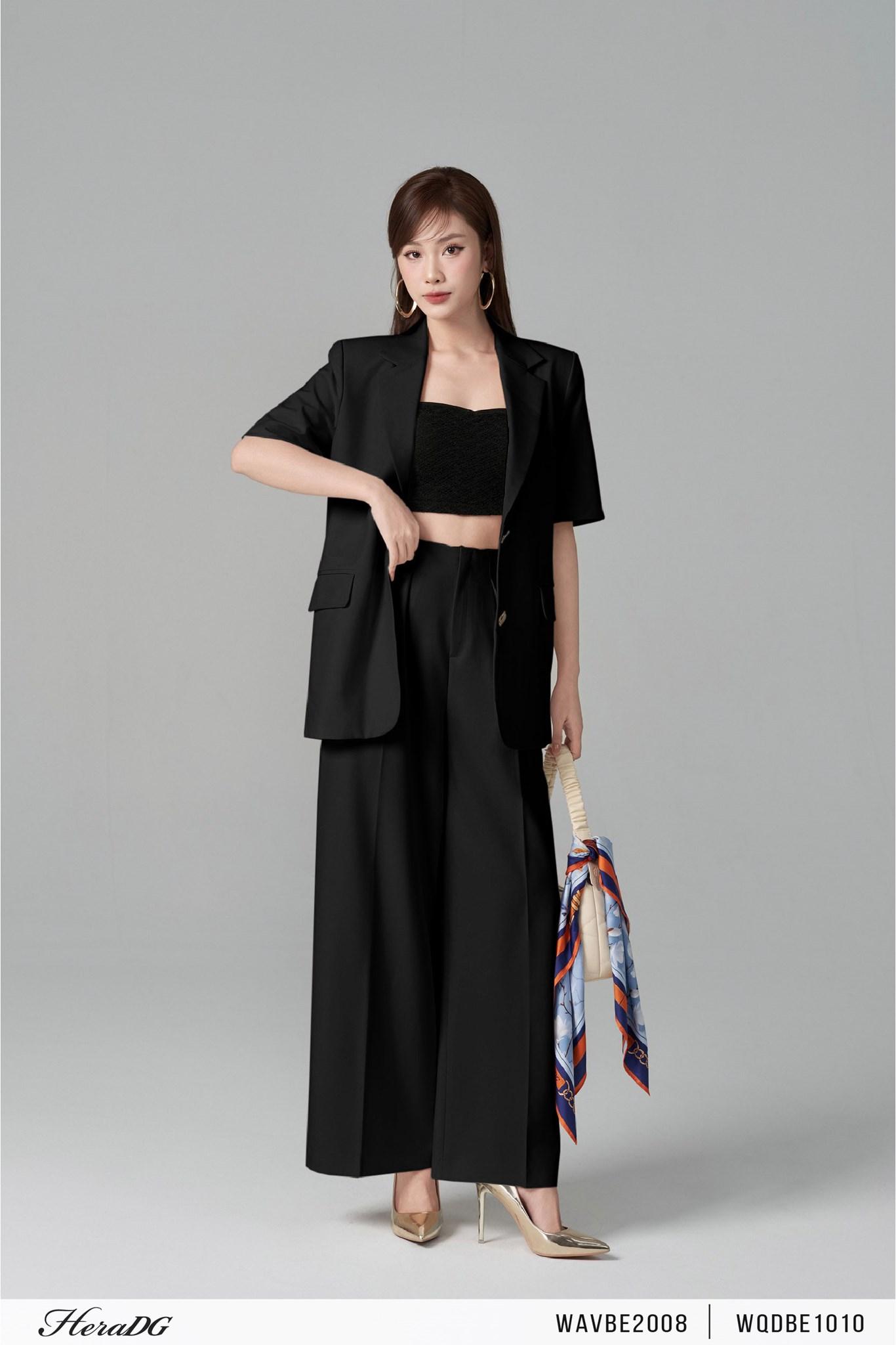 Áo blazer tay cộc