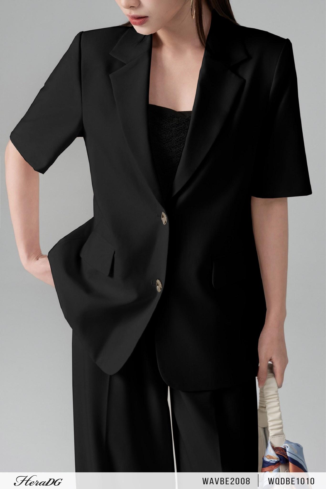 Áo blazer tay cộc