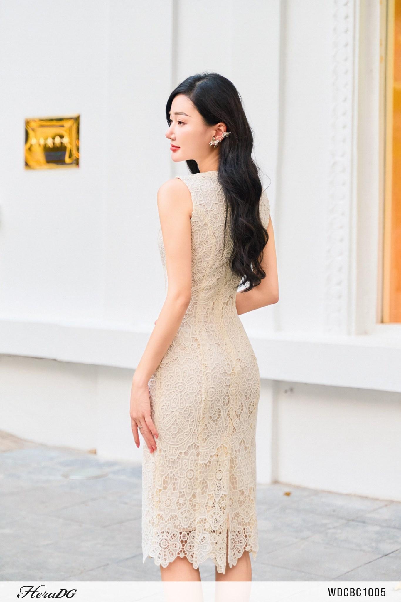 Đầm ren sát nách