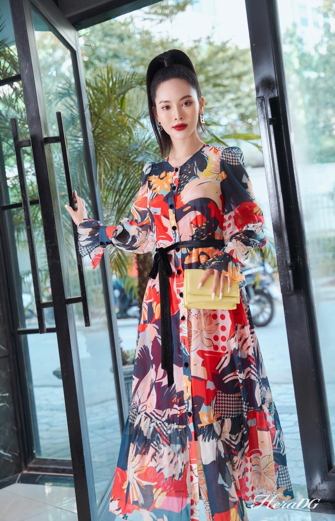 Đầm xoè tay bồng