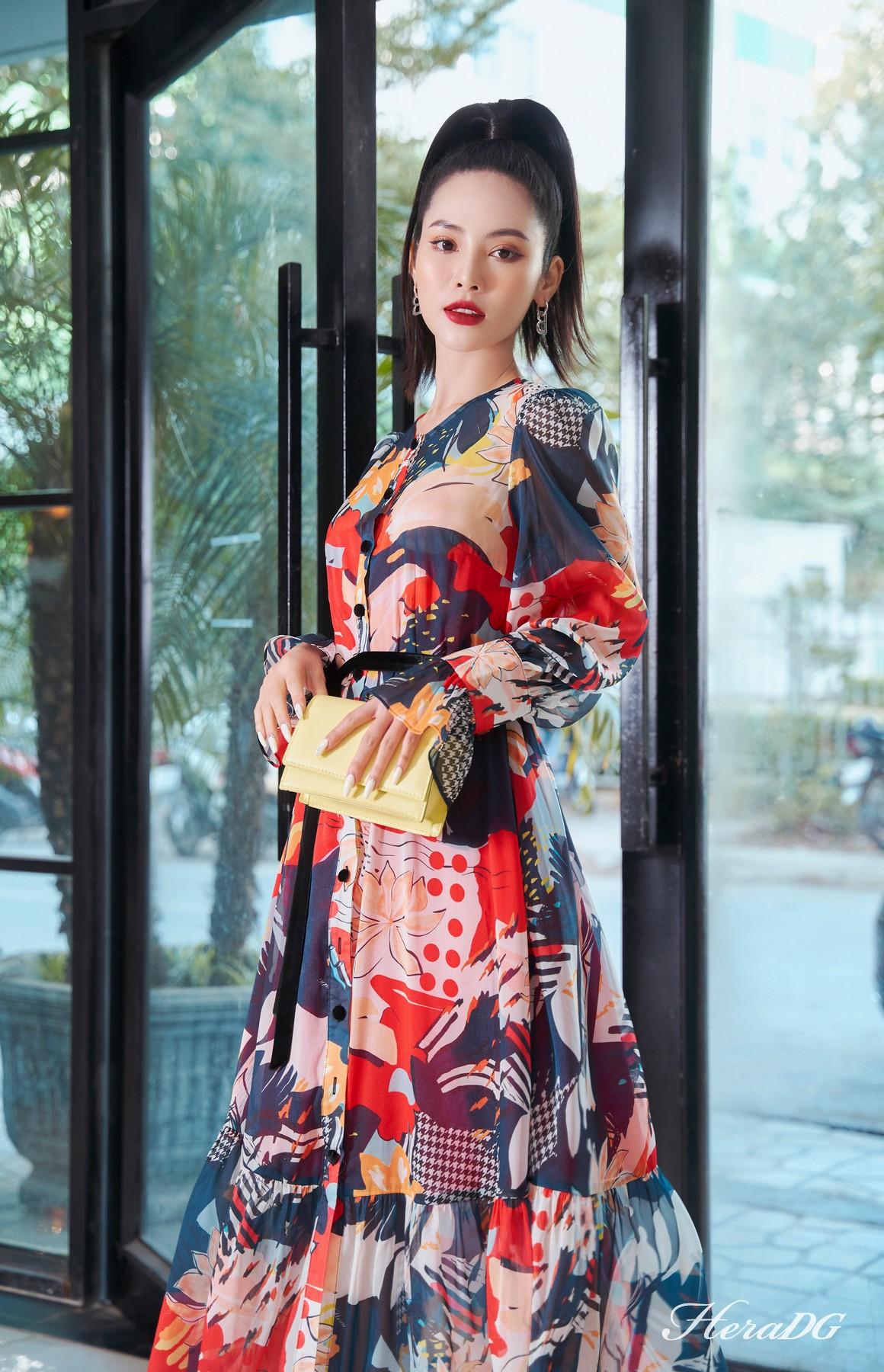 Đầm xoè tay bồng