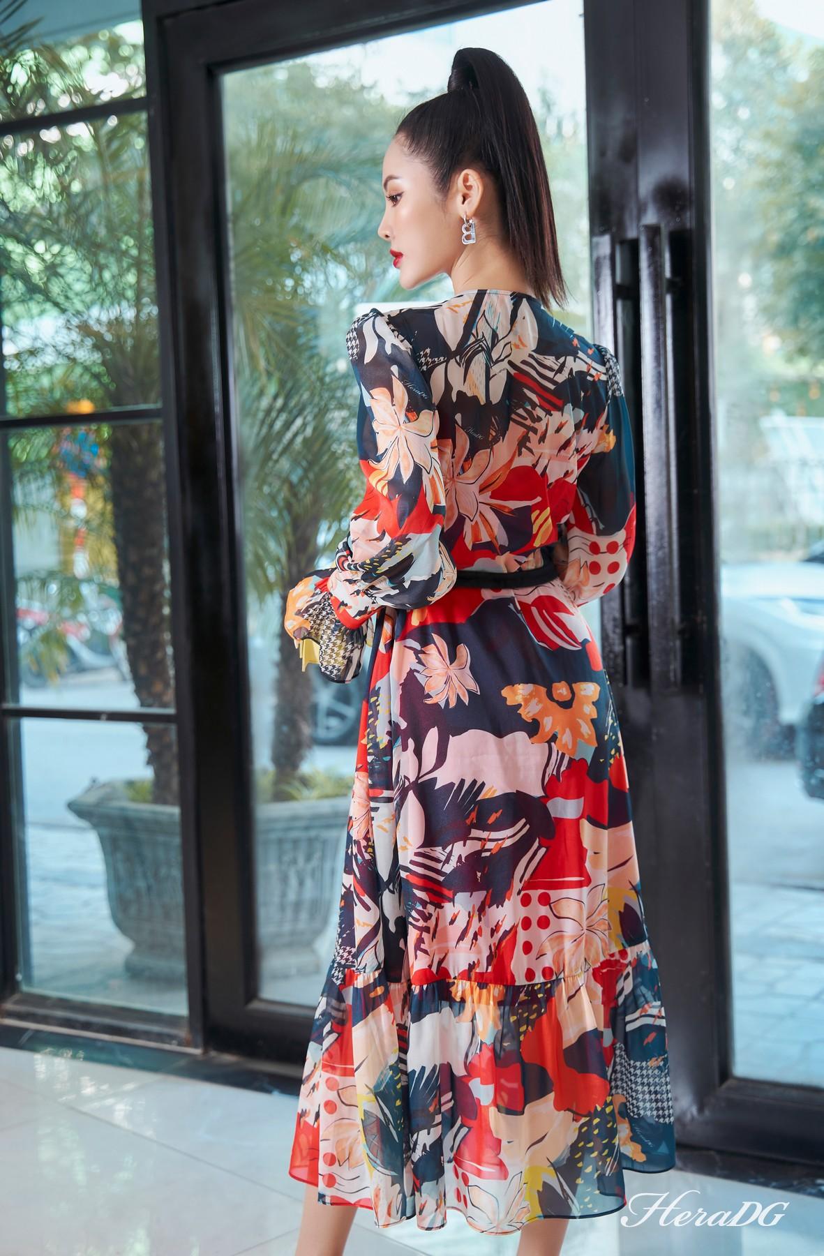 Đầm xoè tay bồng