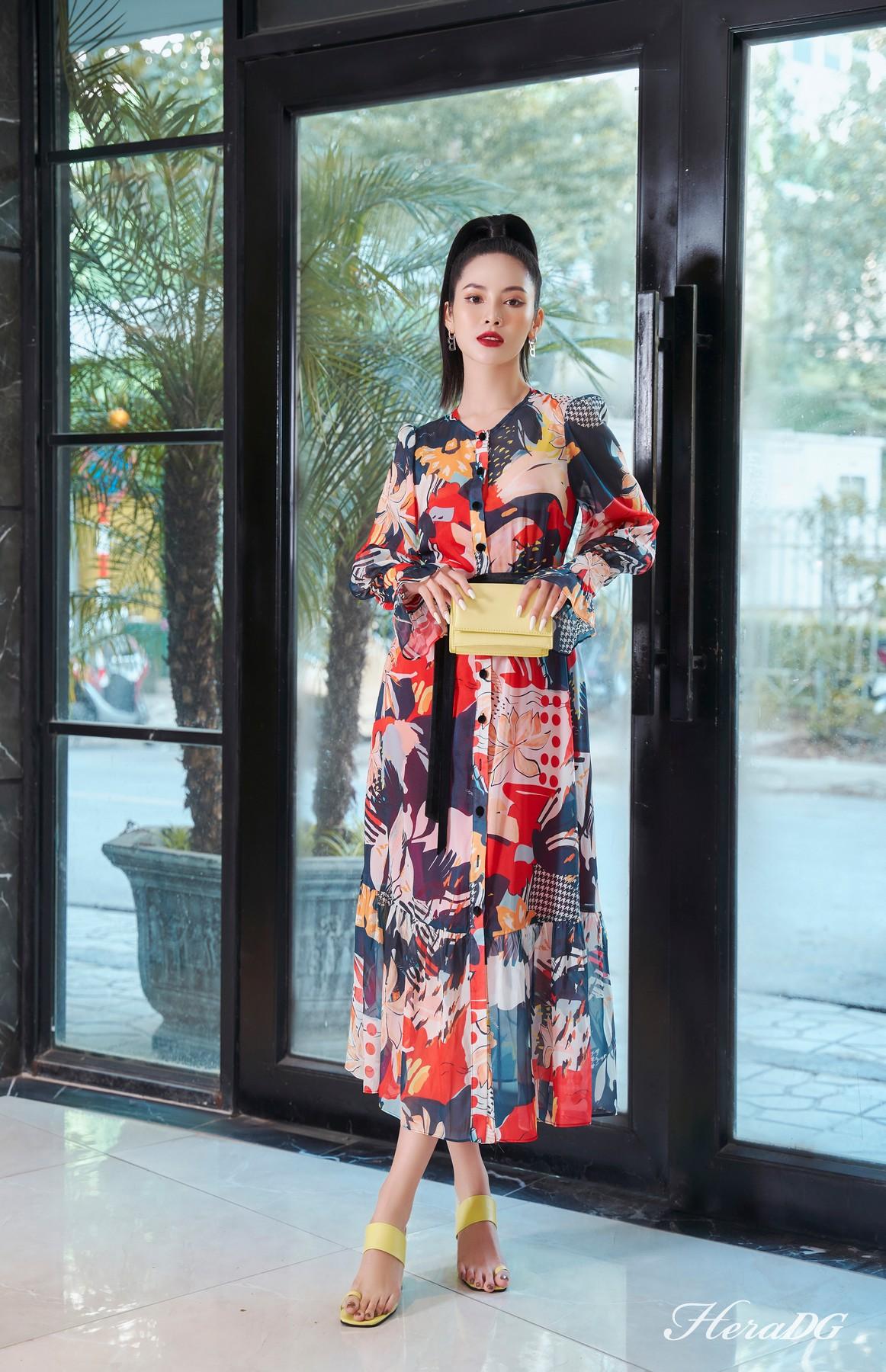 Đầm xoè tay bồng