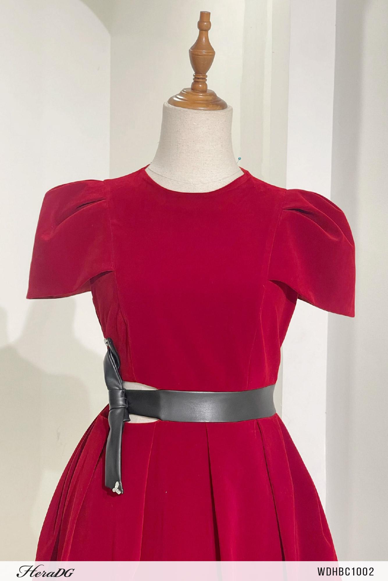 Đầm tiệc xoè cut out eo