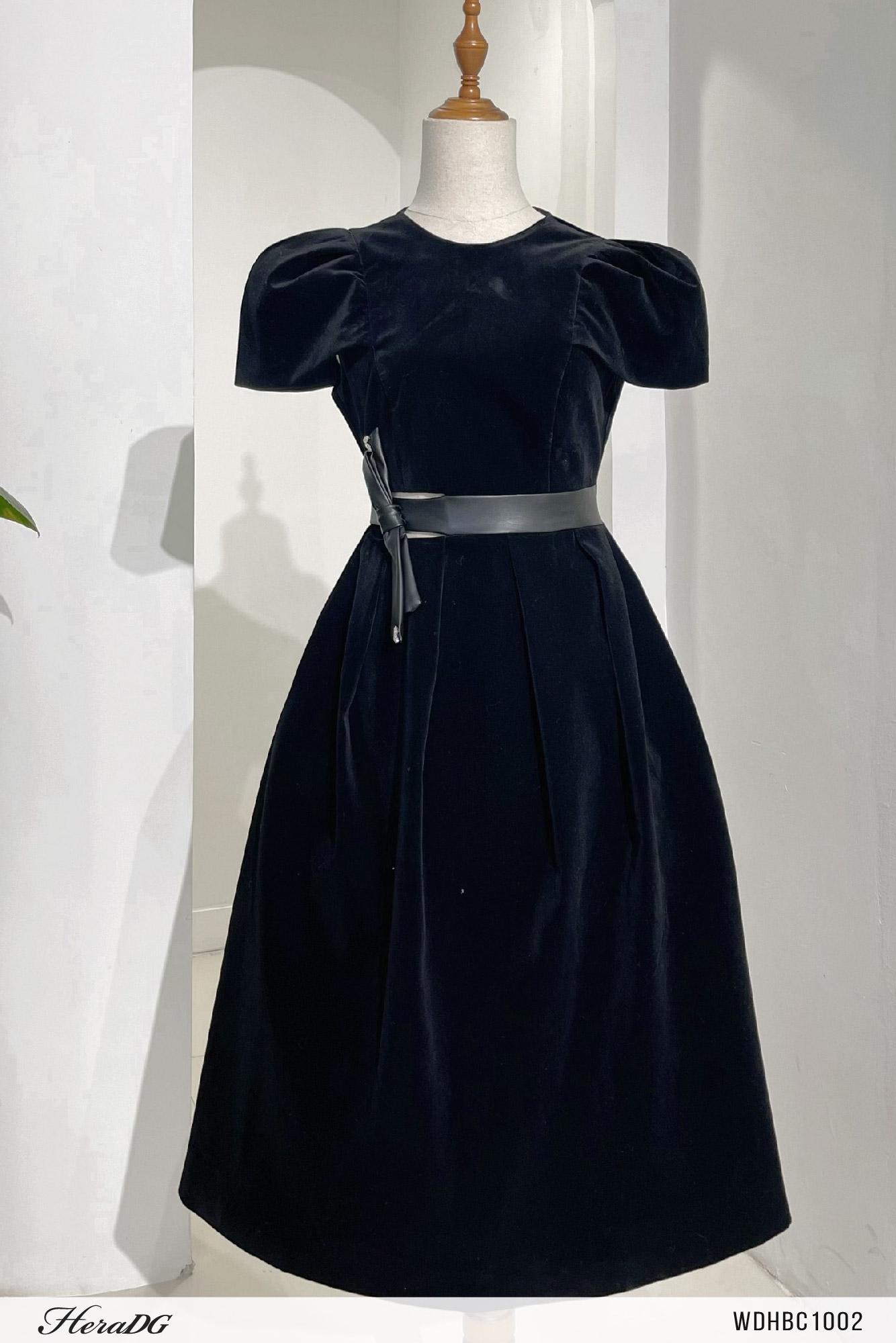 Đầm tiệc xoè cut out eo