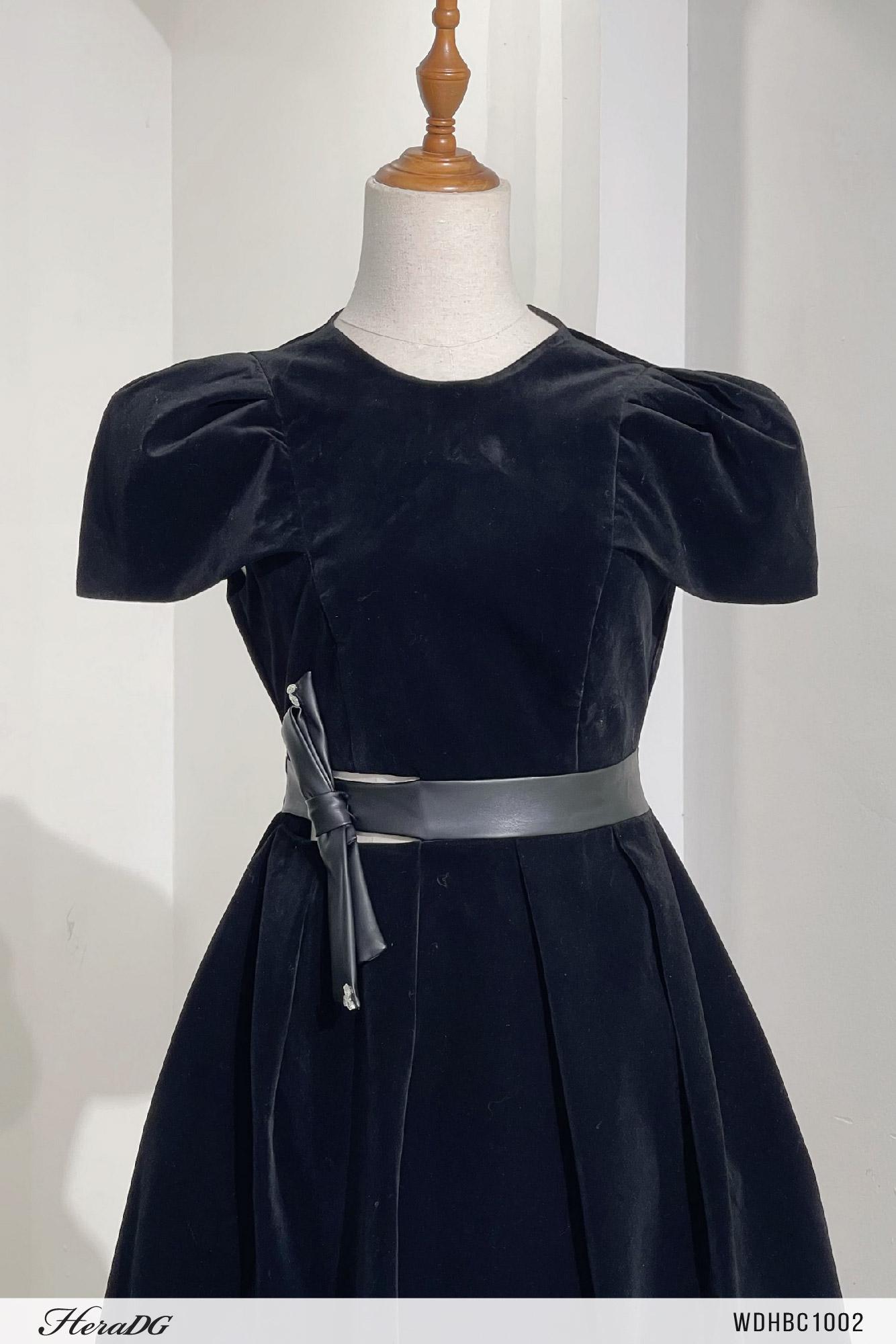 Đầm tiệc xoè cut out eo