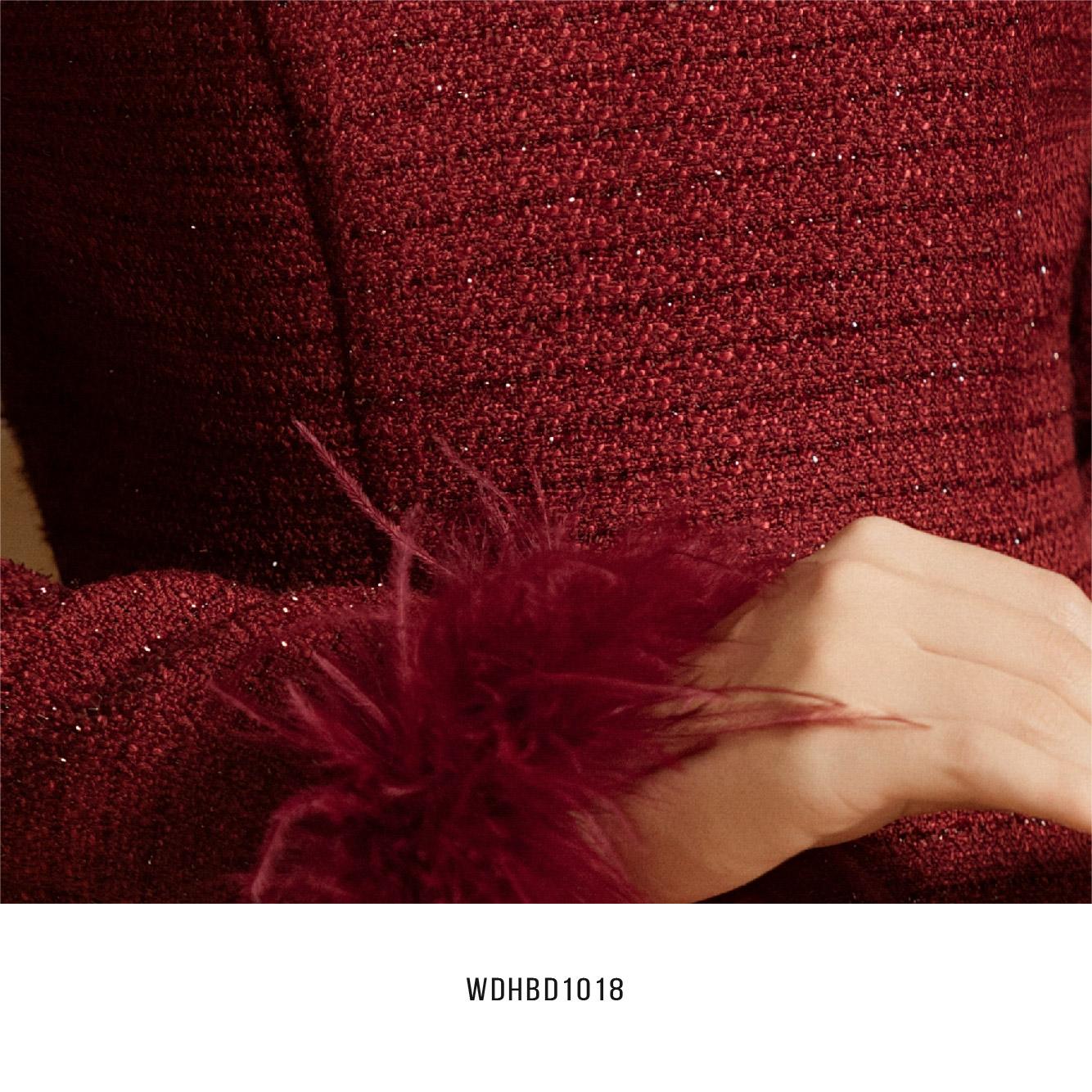 Đầm dạ tweed xoè