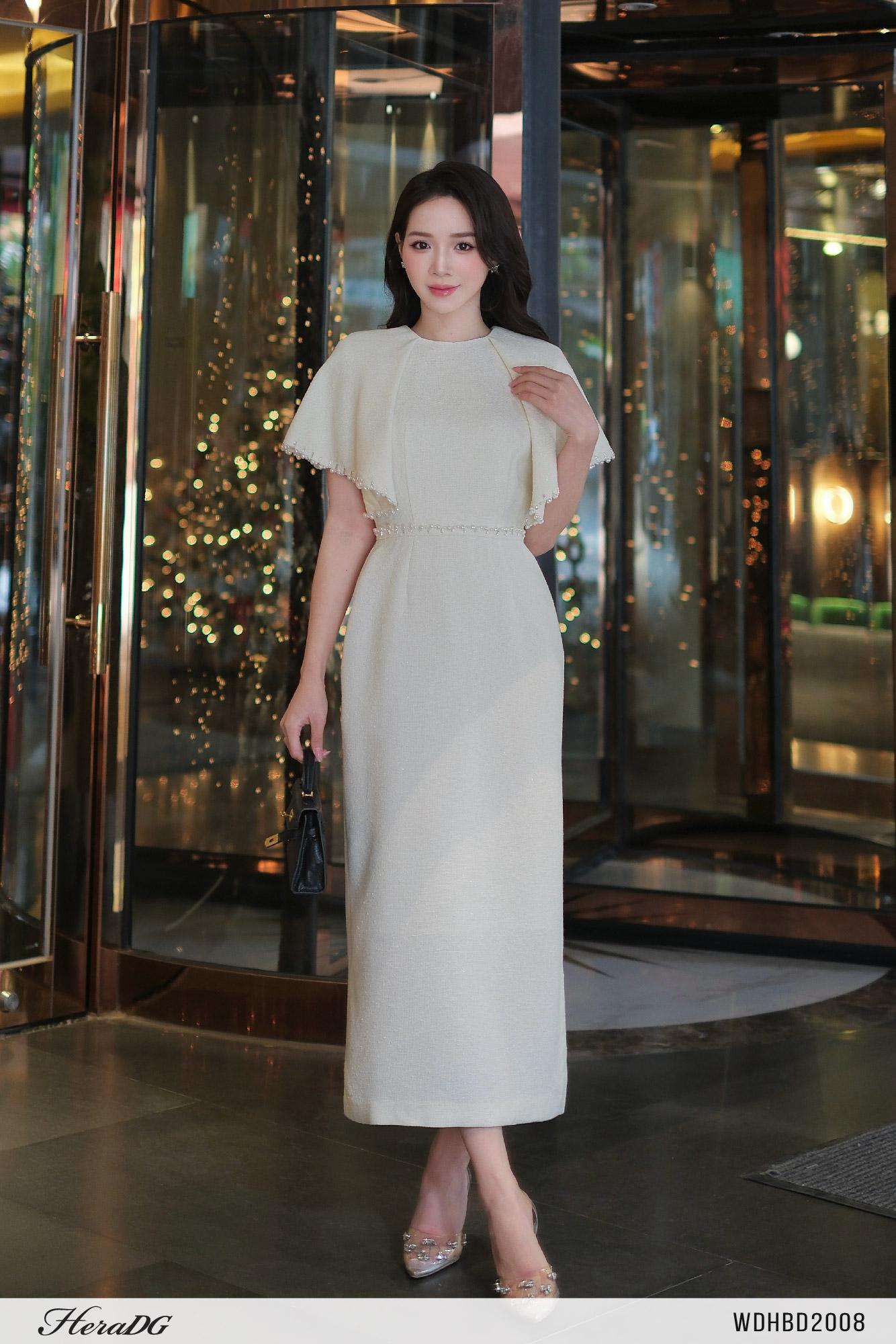 Đầm suông tay xếp nếp