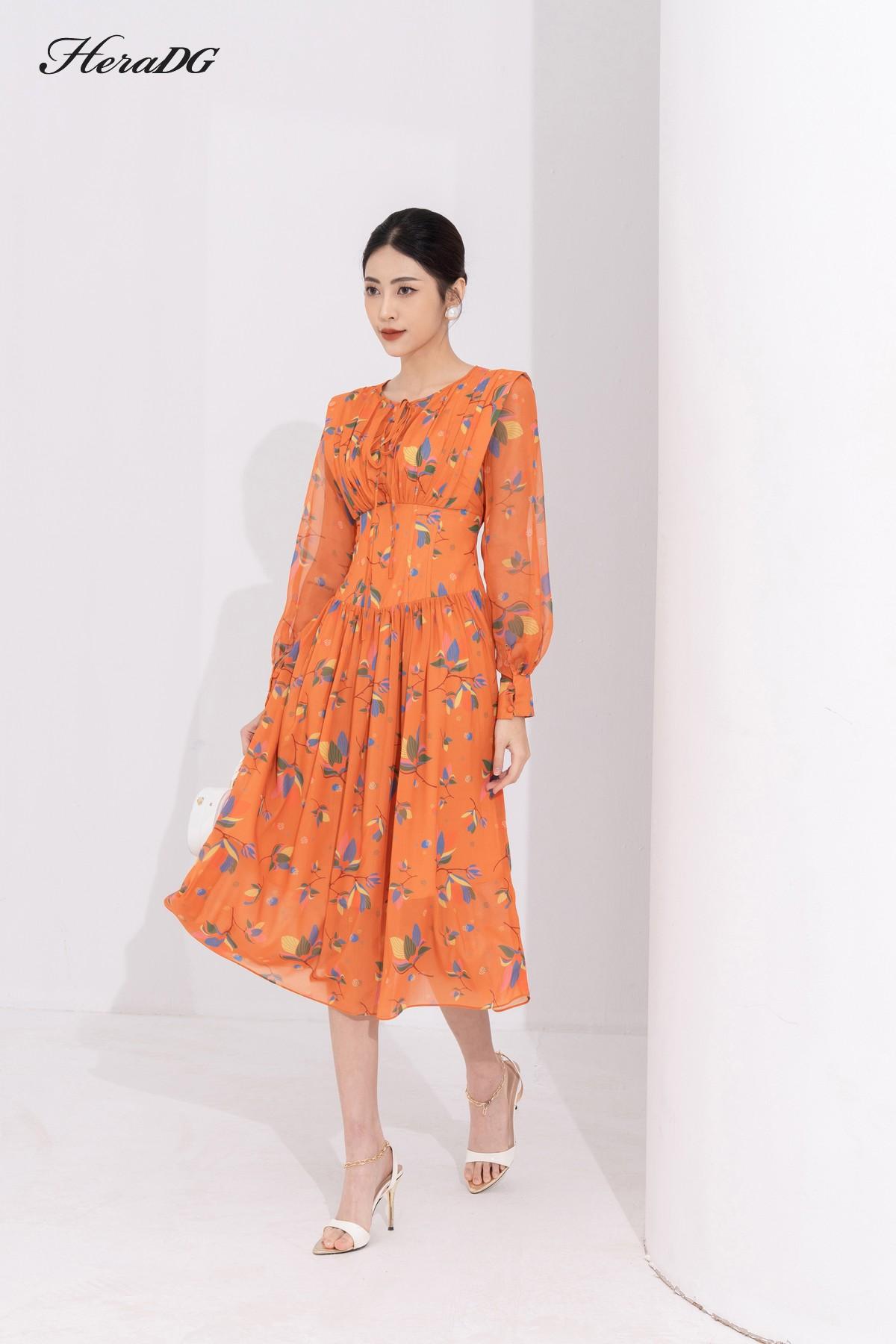 Đầm xoè nhún chân