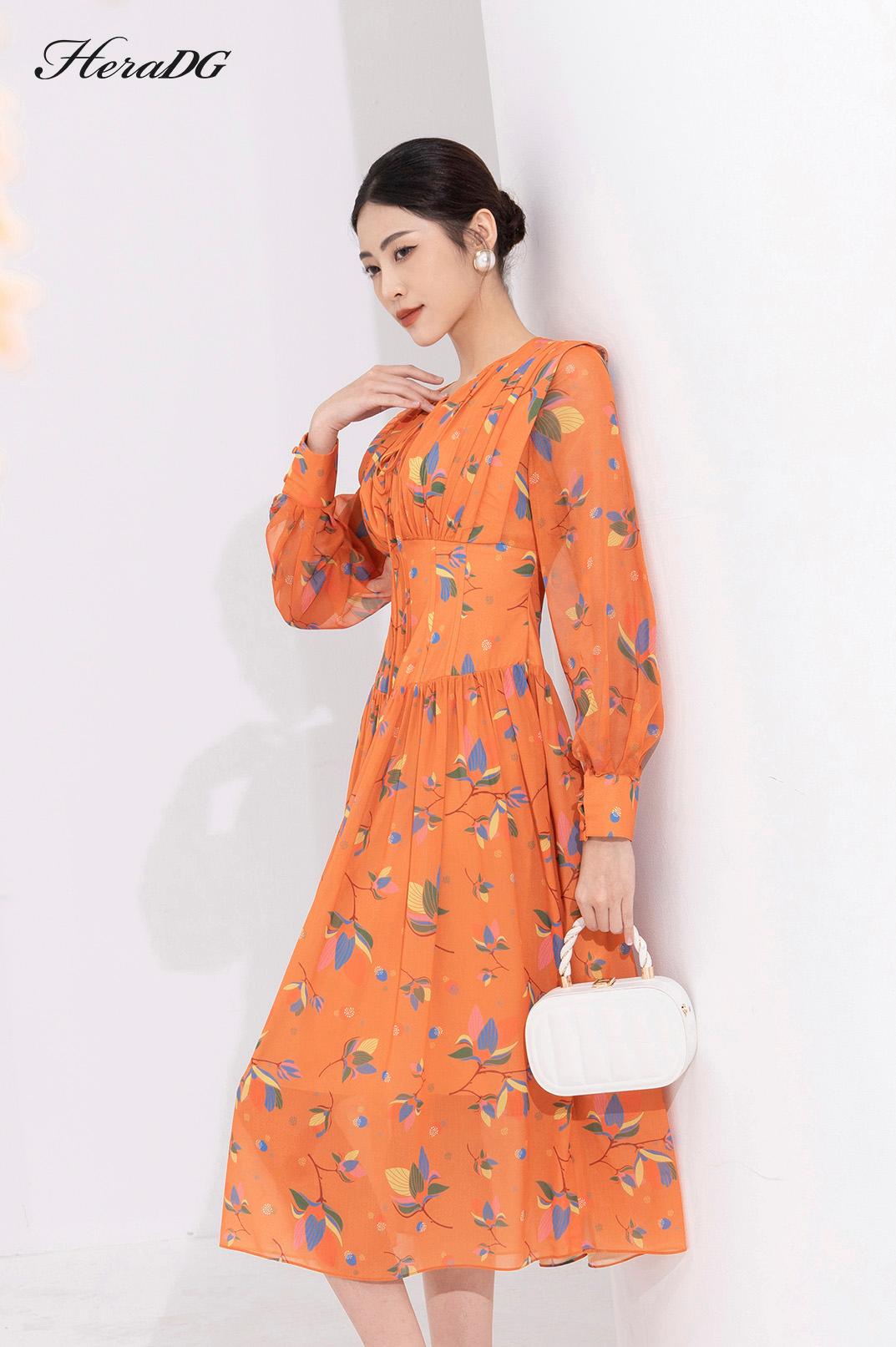 Đầm xoè nhún chân