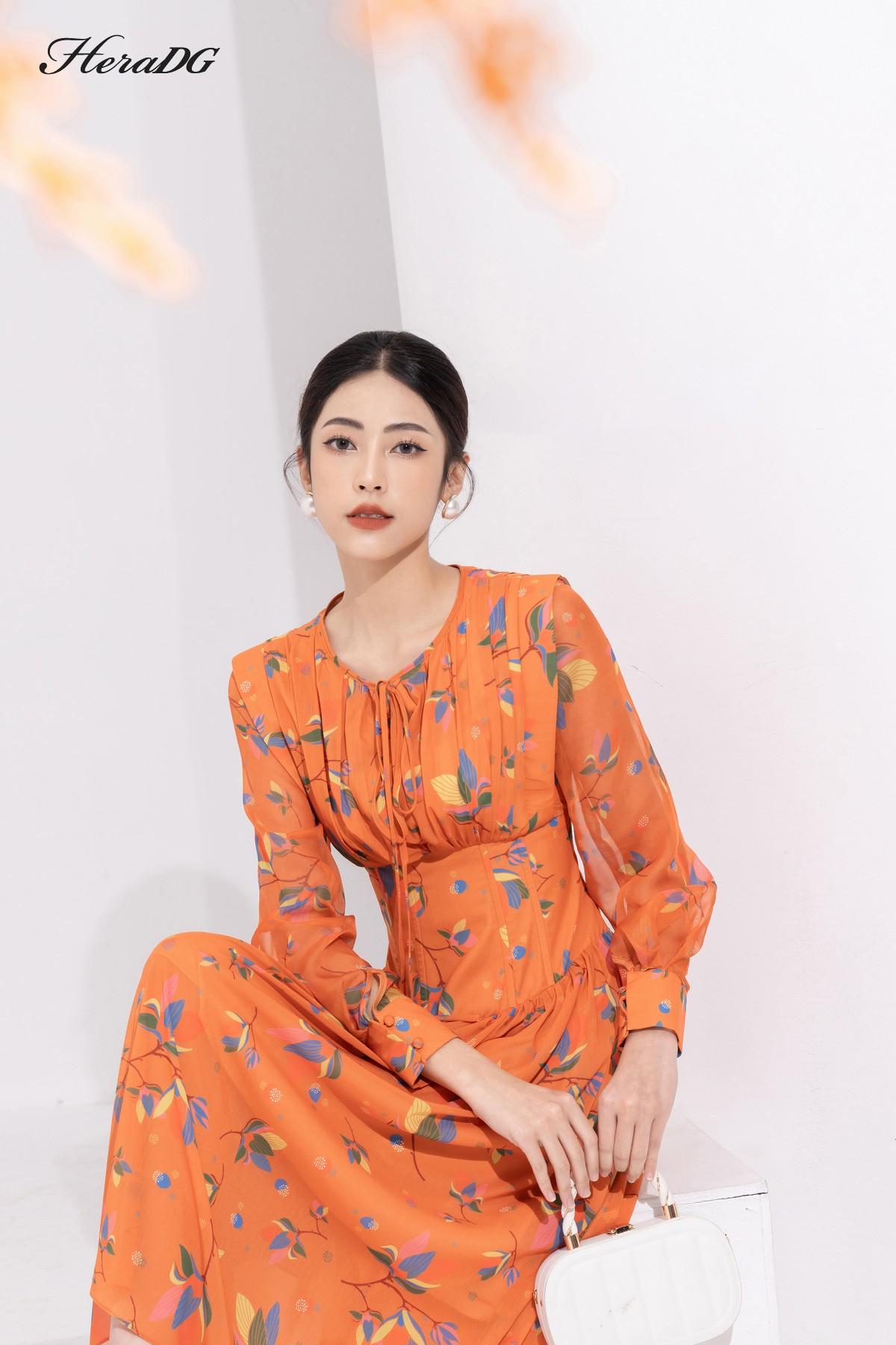 Đầm xoè nhún chân