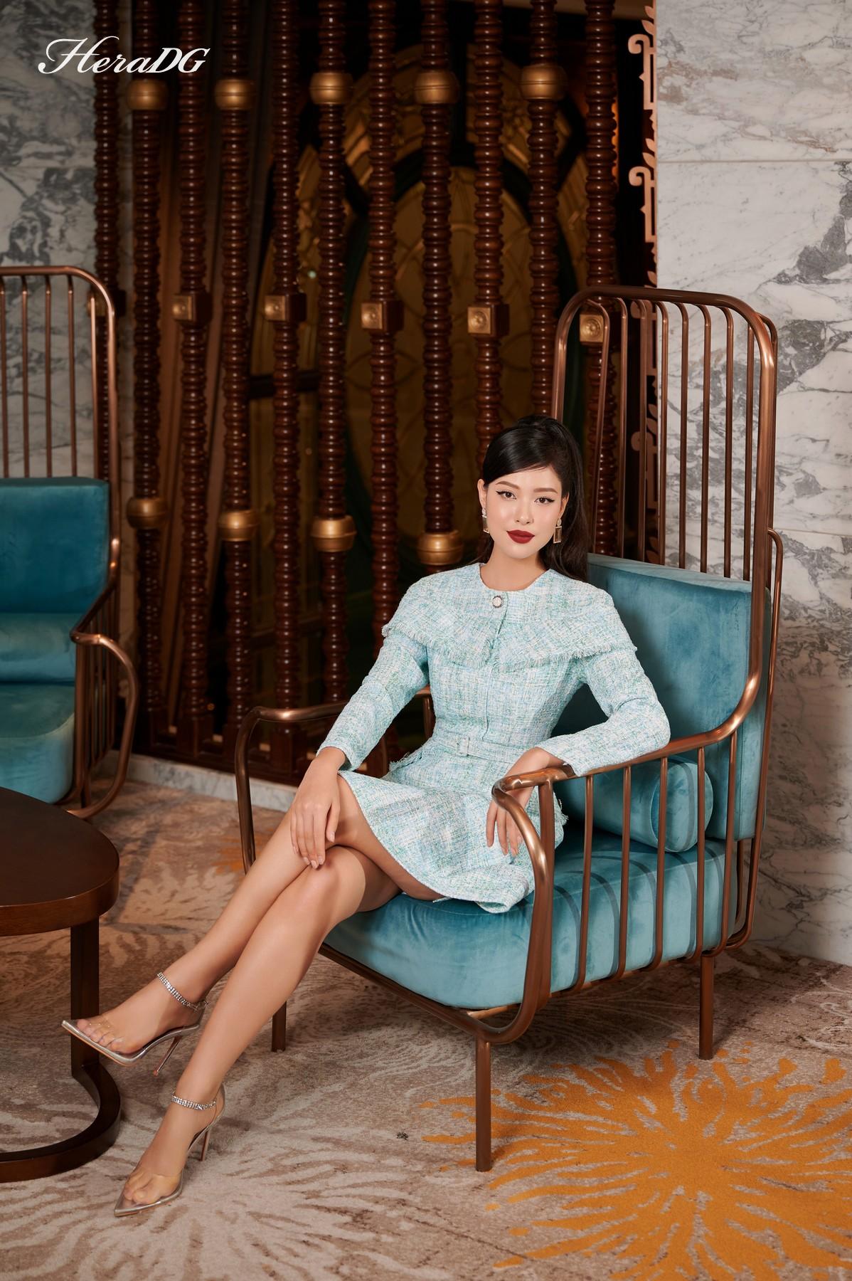 Đầm A dài tay