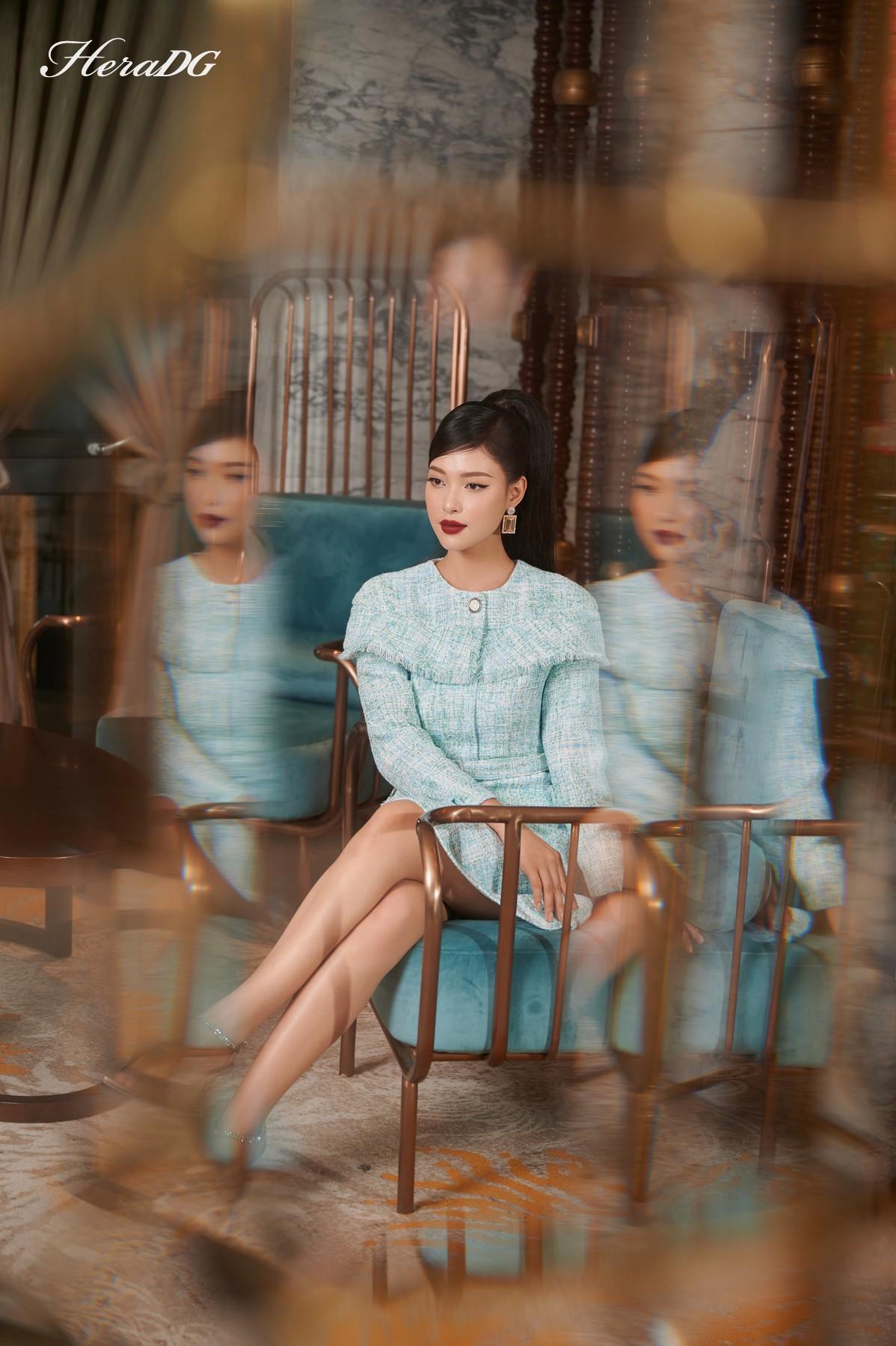 Đầm A dài tay