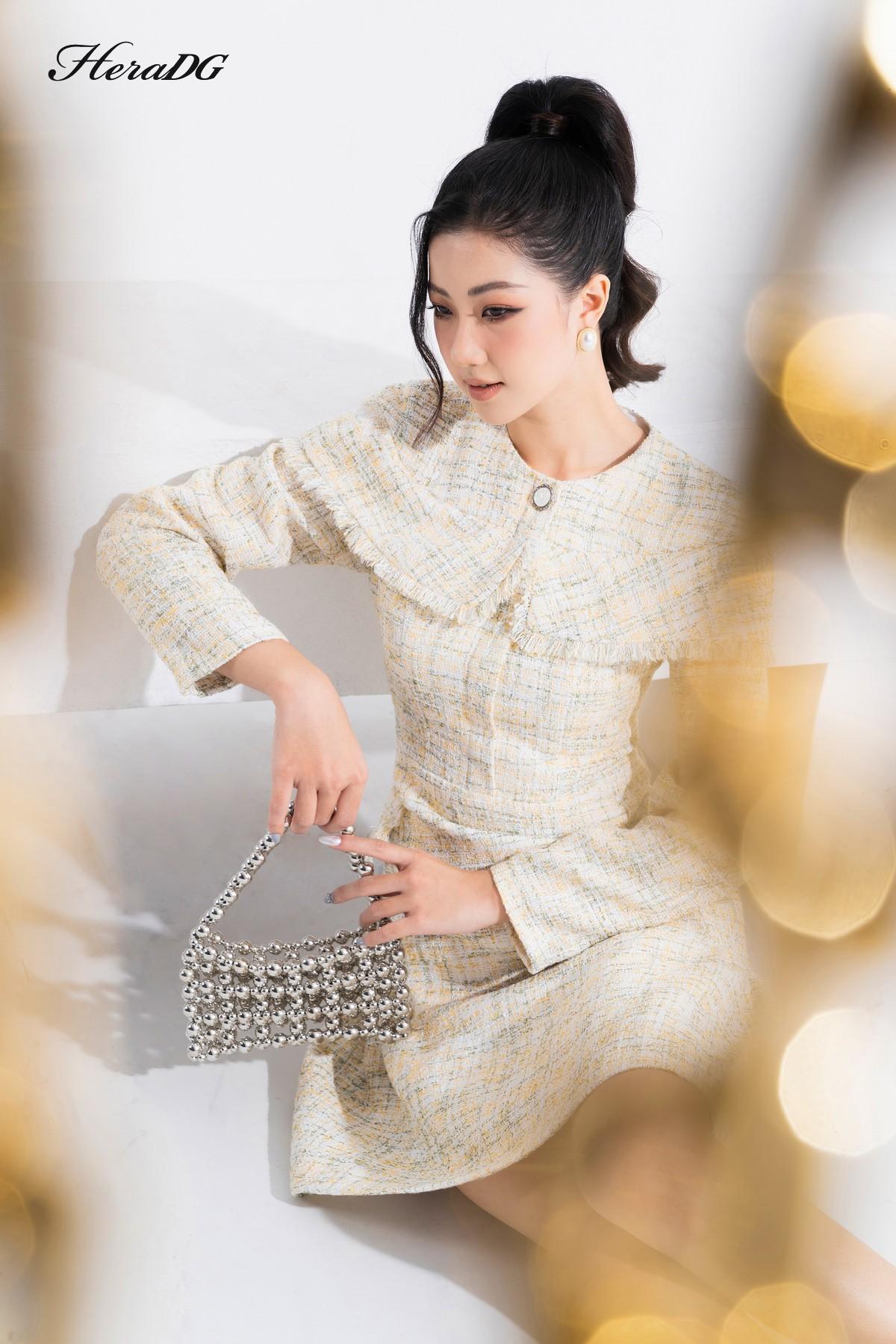Đầm A dài tay