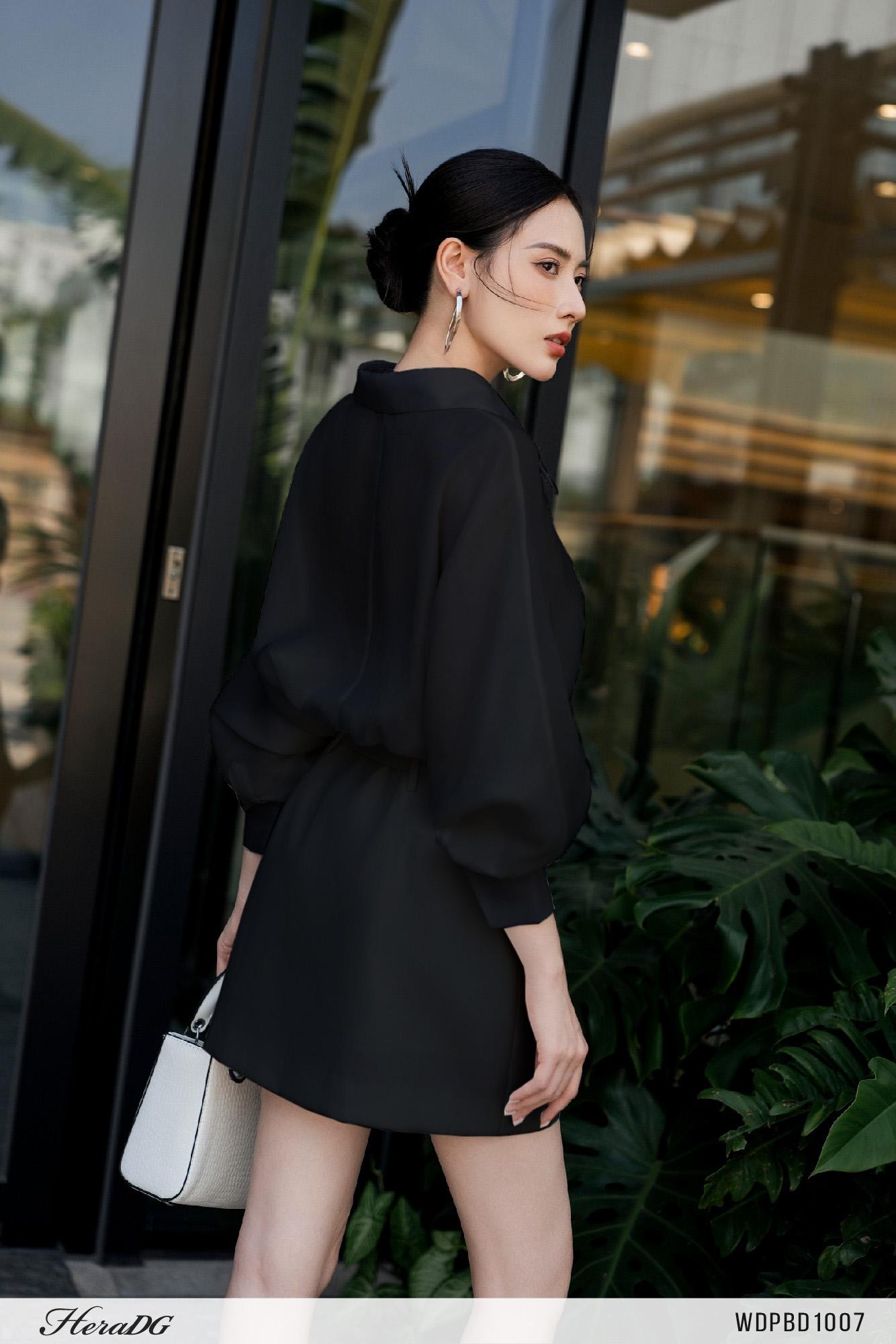 Đầm giả set áo tơ, chân váy