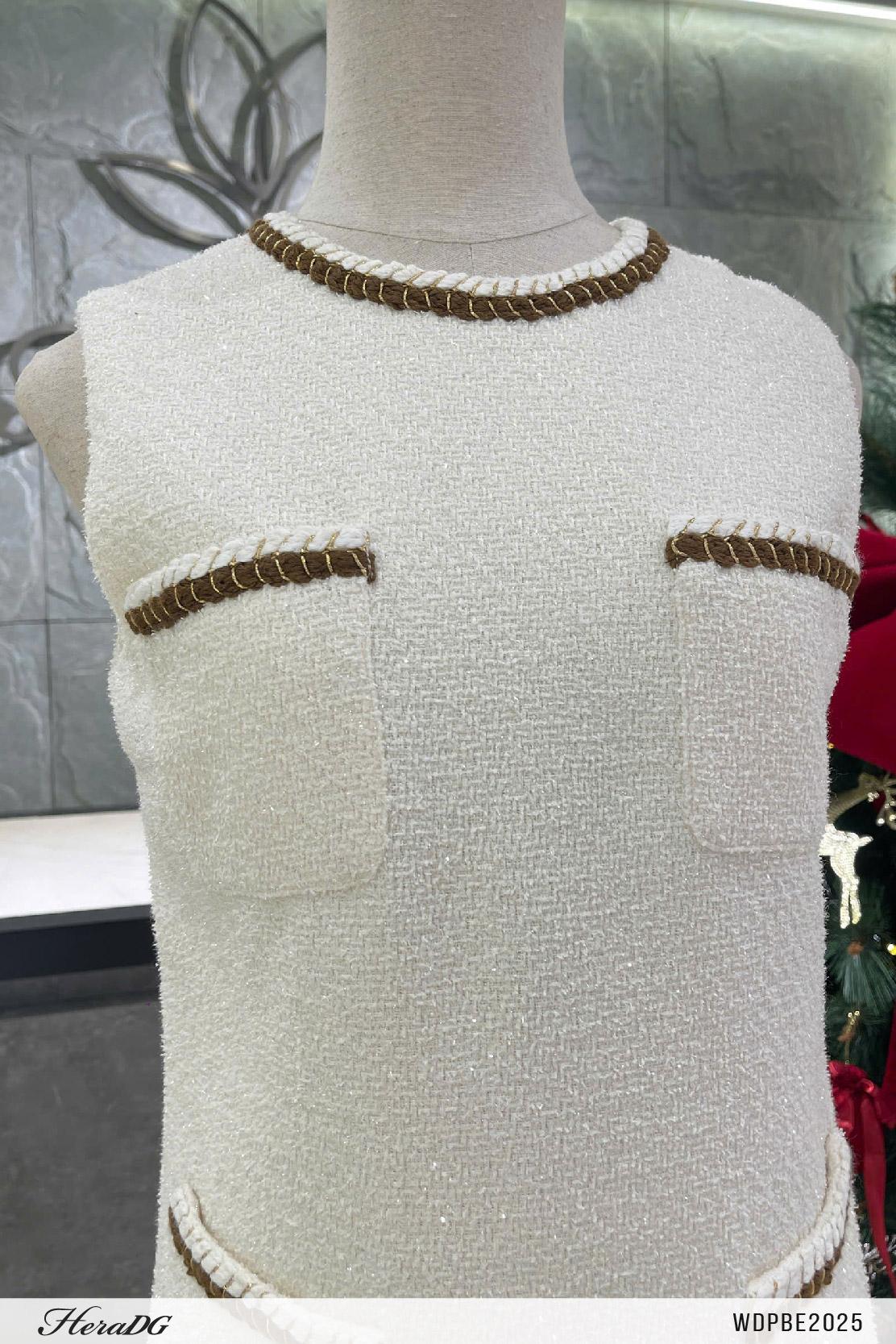 Đầm tweed dáng A