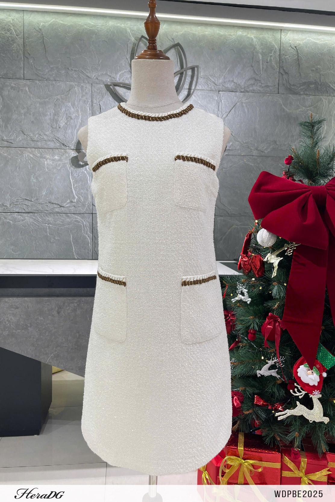 Đầm tweed dáng A