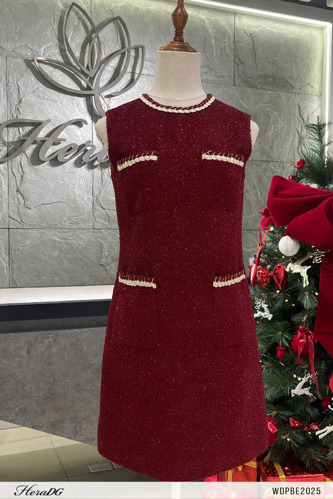 Đầm tweed dáng A