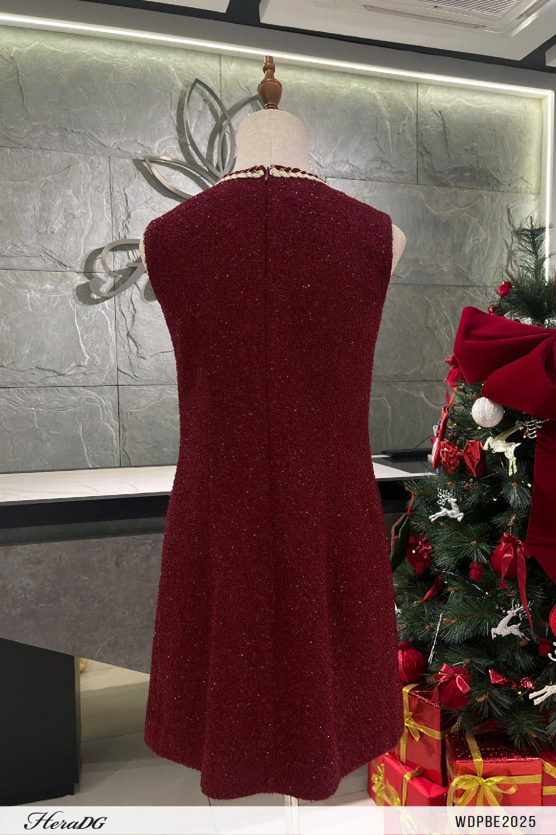 Đầm tweed dáng A