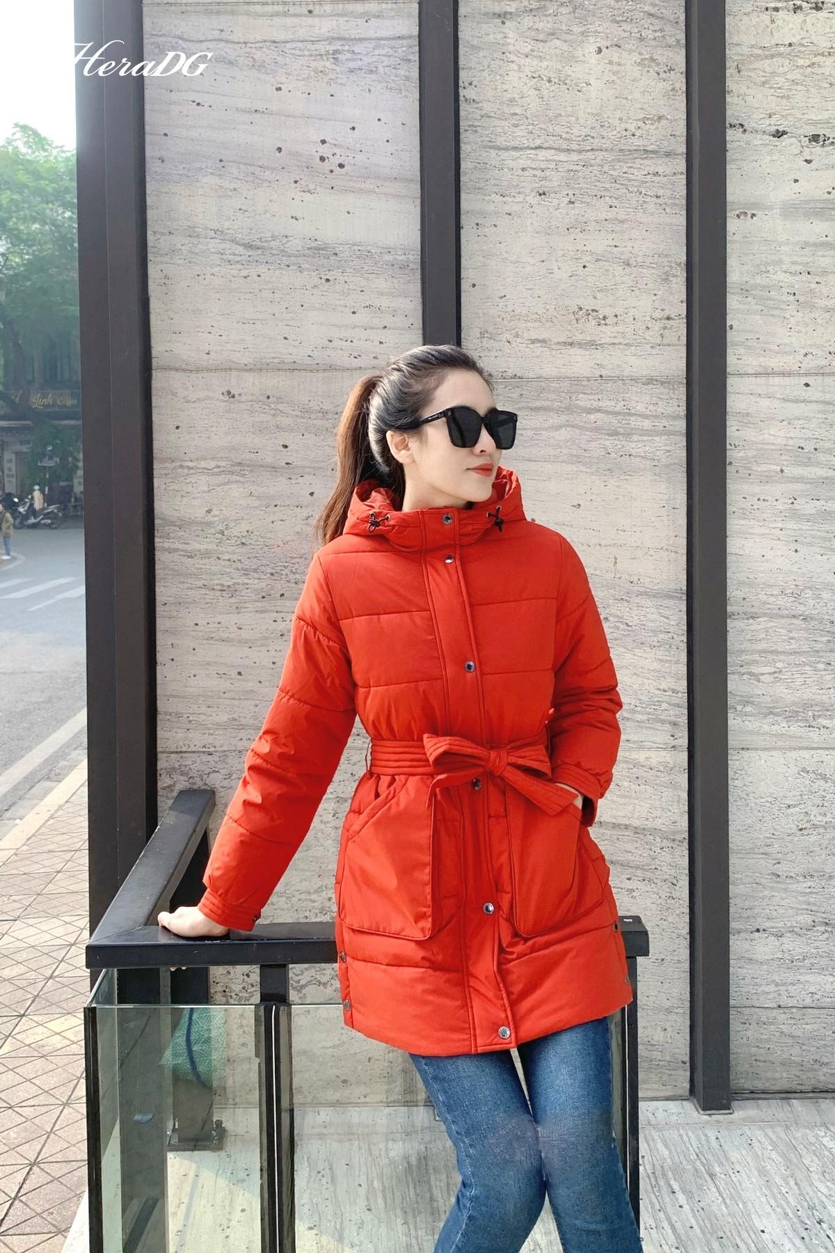 Áo phao 3 lớp túi ốp kèm đai