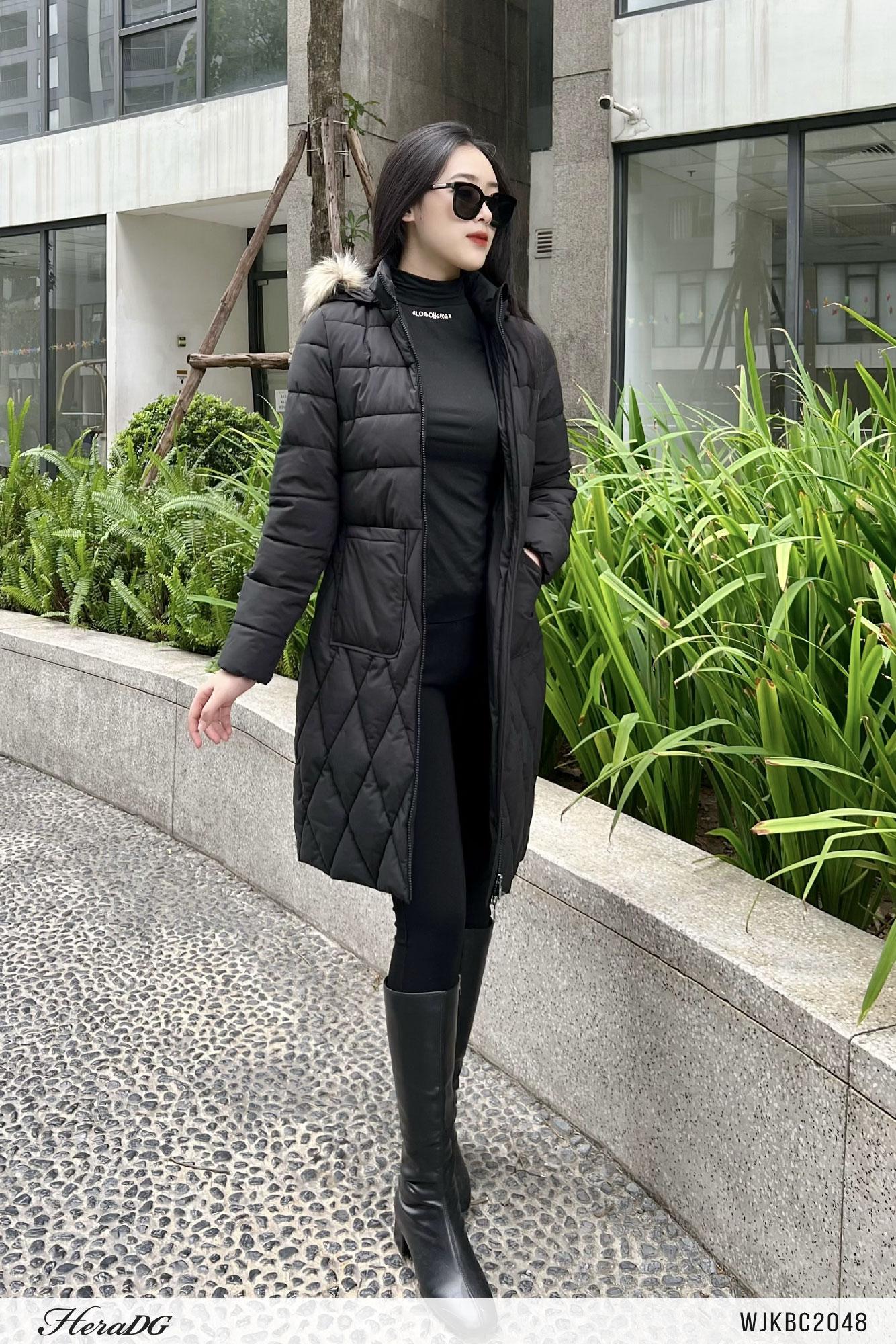 Áo phao 3 lớp dáng dài