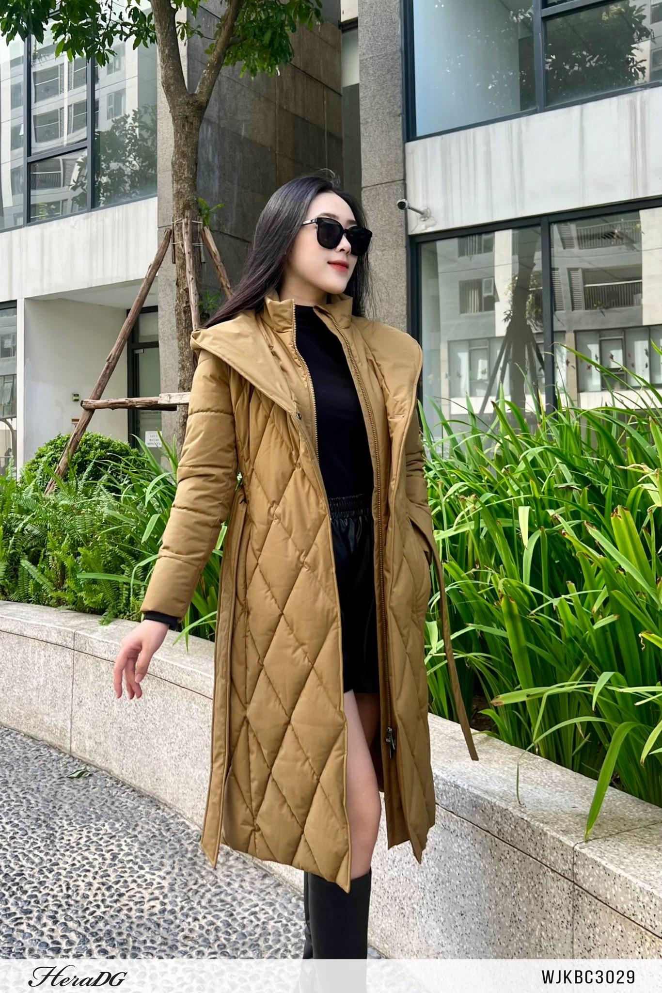 Áo jacket 3 lớp dáng dài