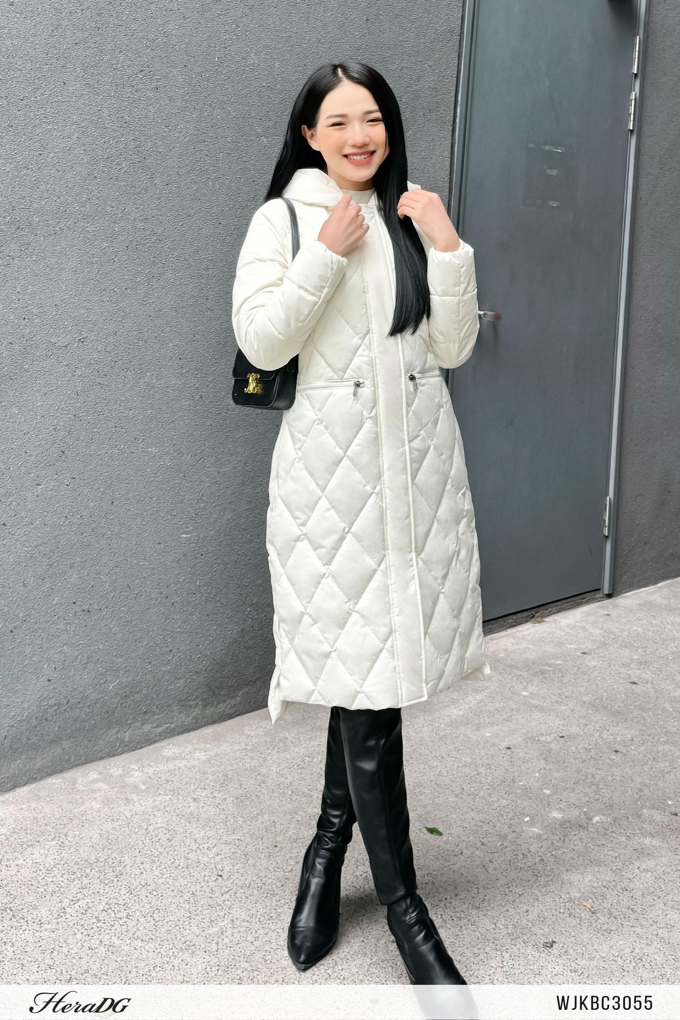 Áo jacket 3 lớp dáng dài