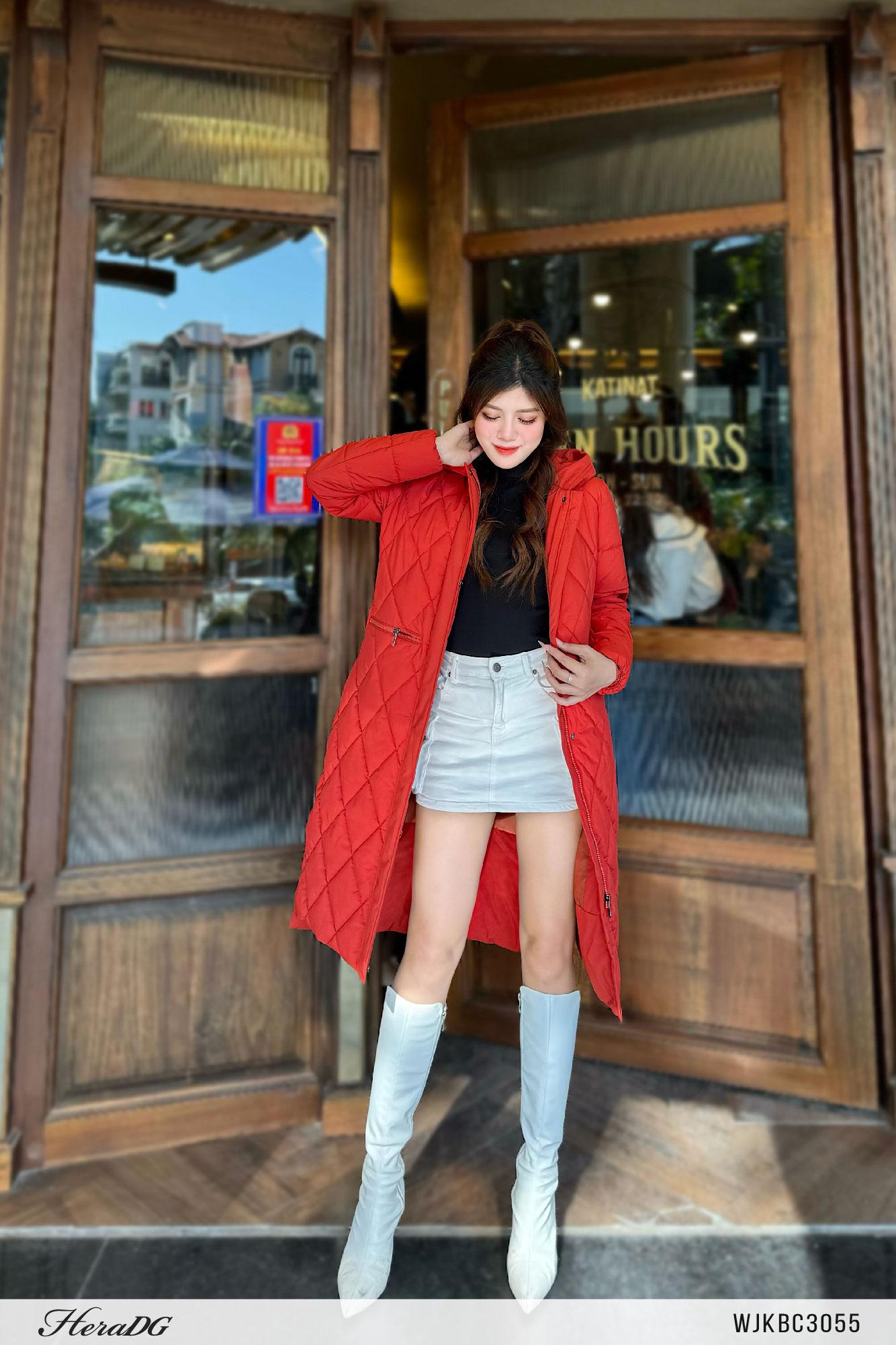 Áo jacket 3 lớp dáng dài