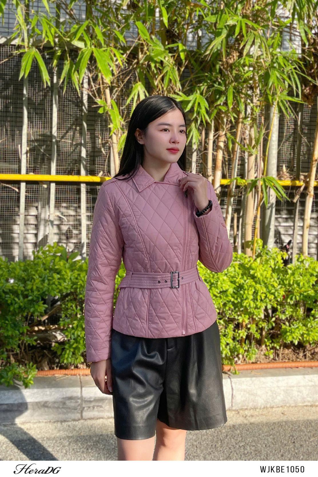Áo phao 3 lớp dáng ngắn cổ 2 ve