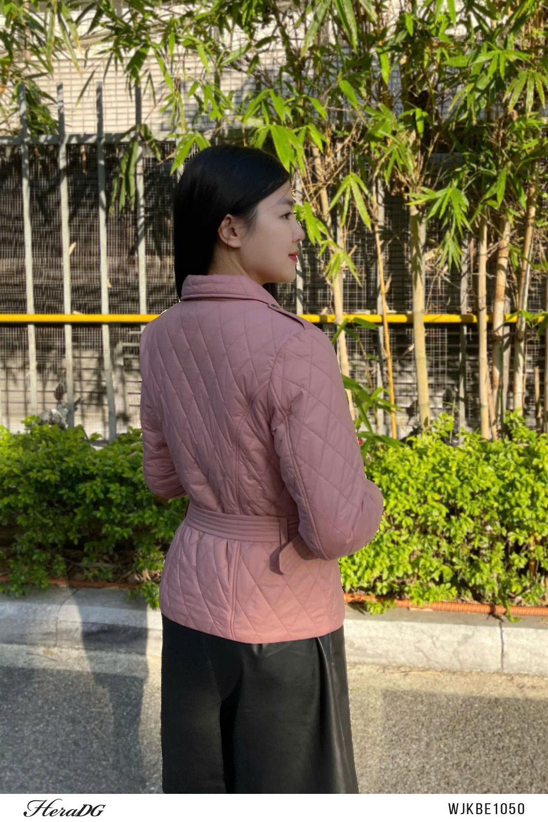 Áo phao 3 lớp dáng ngắn cổ 2 ve
