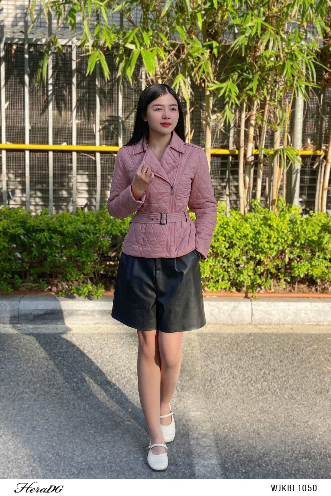 Áo phao 3 lớp dáng ngắn cổ 2 ve
