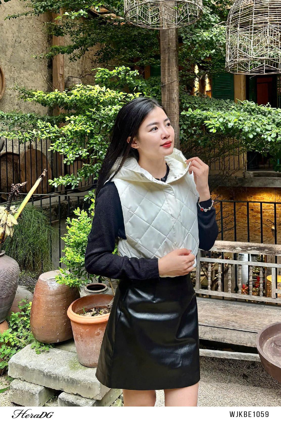 Áo phao gile 3 lớp có mũ