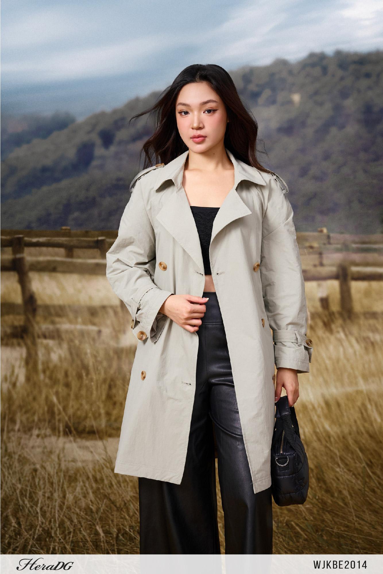 Áo gió dáng trench coat