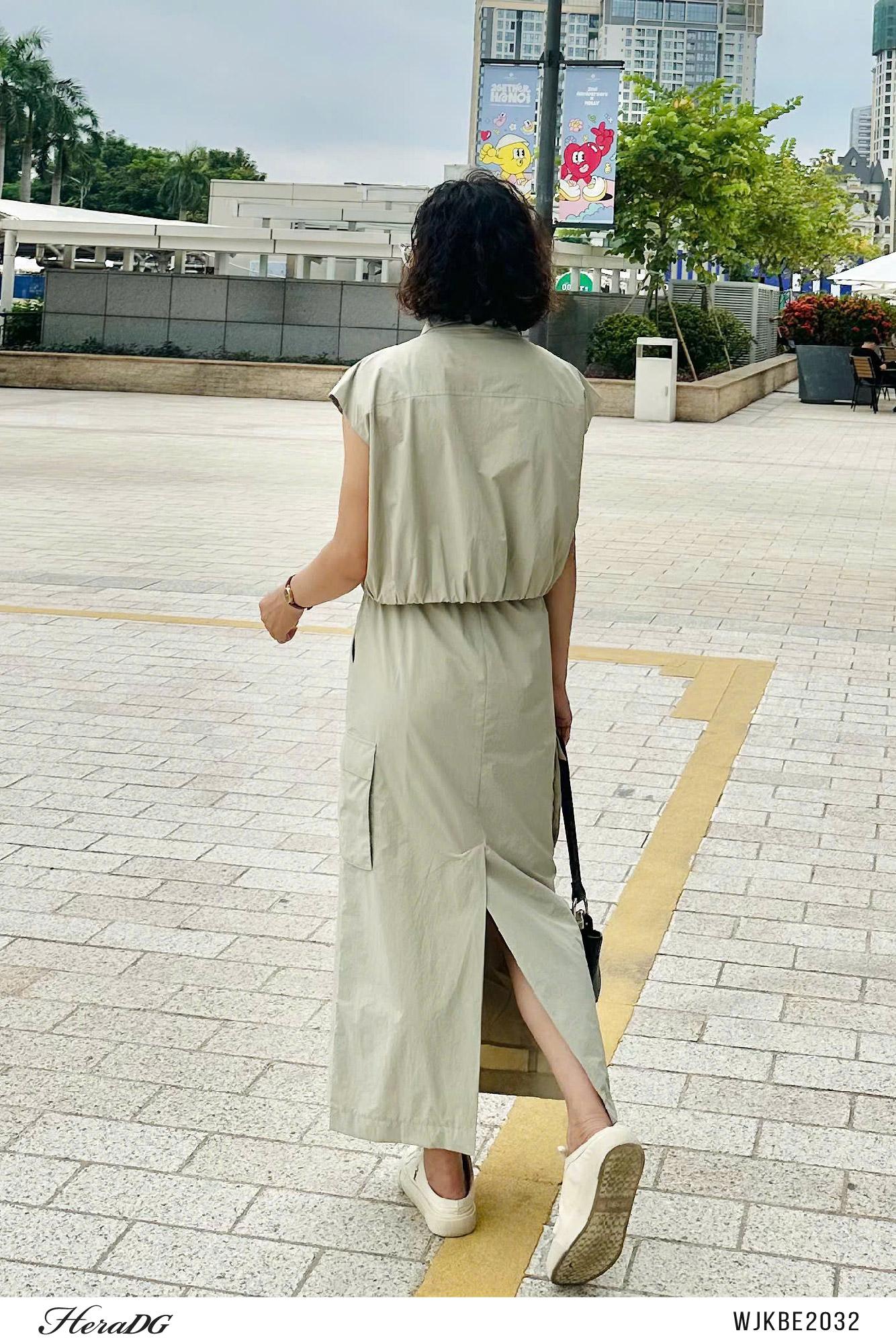 Sét bộ áo ngắn tay, chân váy dài