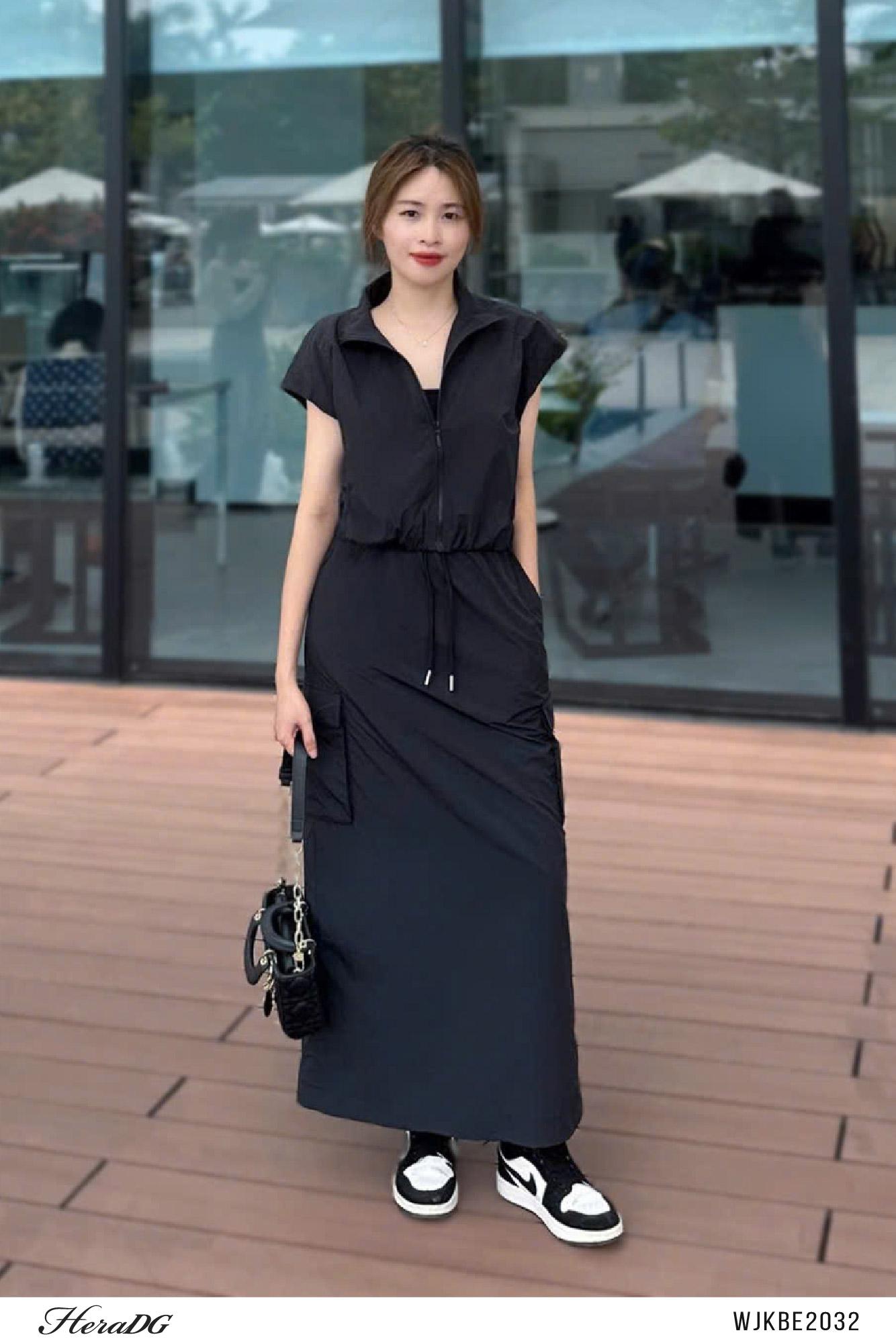 Sét bộ áo ngắn tay, chân váy dài