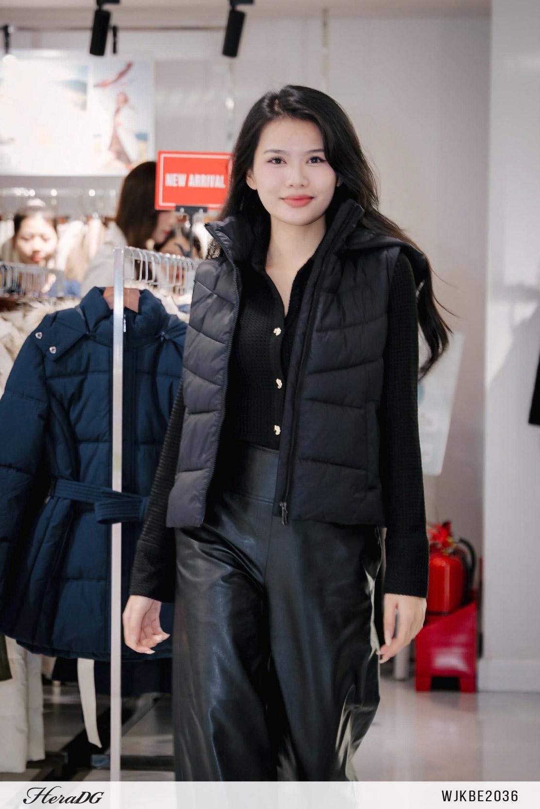 Áo gile 3 lớp mũ rời